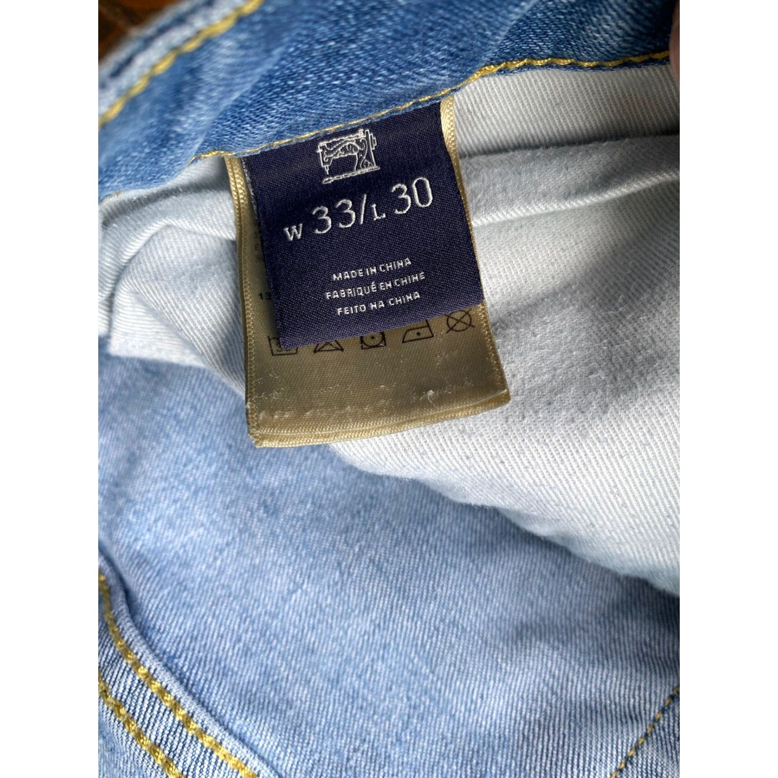 Scotch & Soda Scotch & Soda Amsterdam Blauw Ralston Men’s Jeans 33x30 Slim Button Fly Blue Denim Cotton Size US 33 - 4 Thumbnail