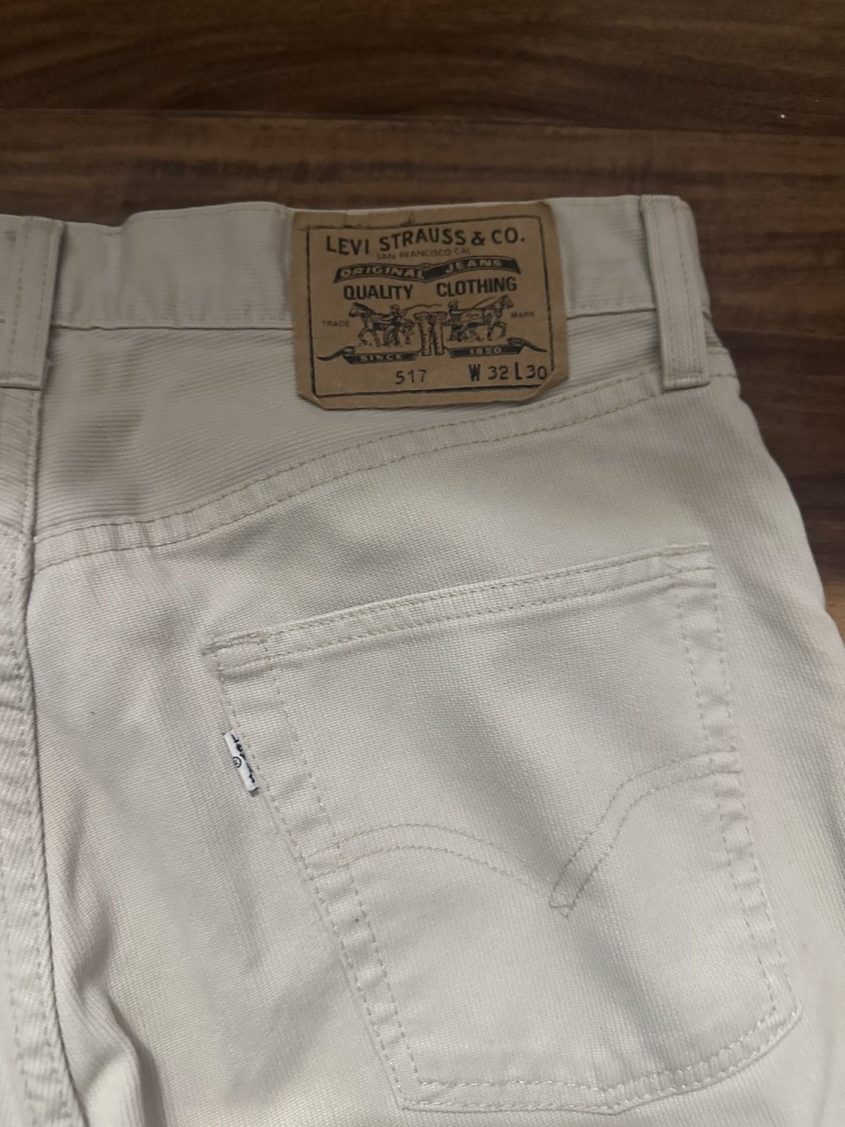 Levi's Vintage Clothing Vintage khaki 517 bootcut jeans Size US 32 / EU 48 - 4 Thumbnail