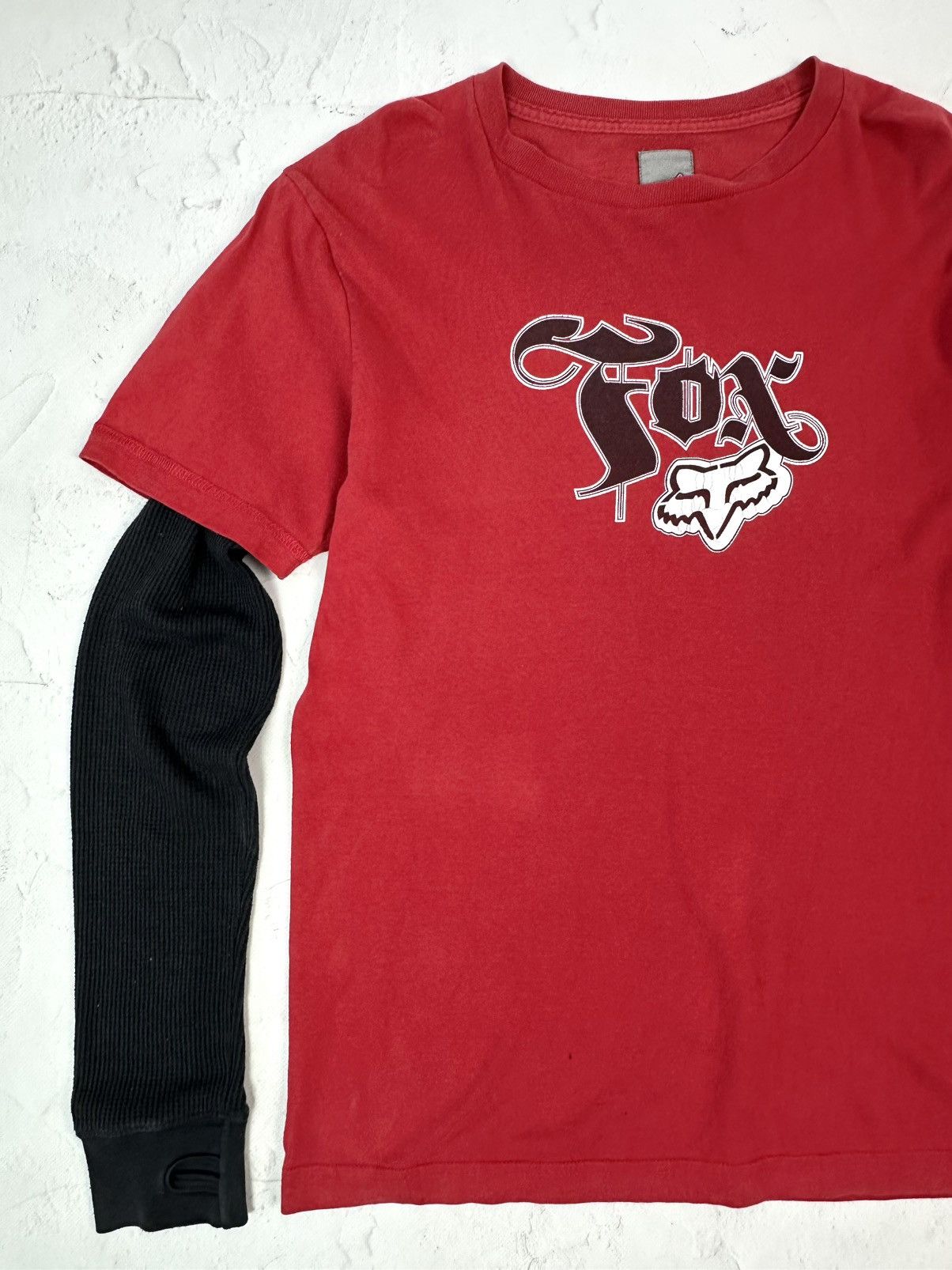 Fox Racing Y2K Vintage Fox Red Printed Long Sleeve Size US M / EU 48-50 / 2 - 4 Thumbnail