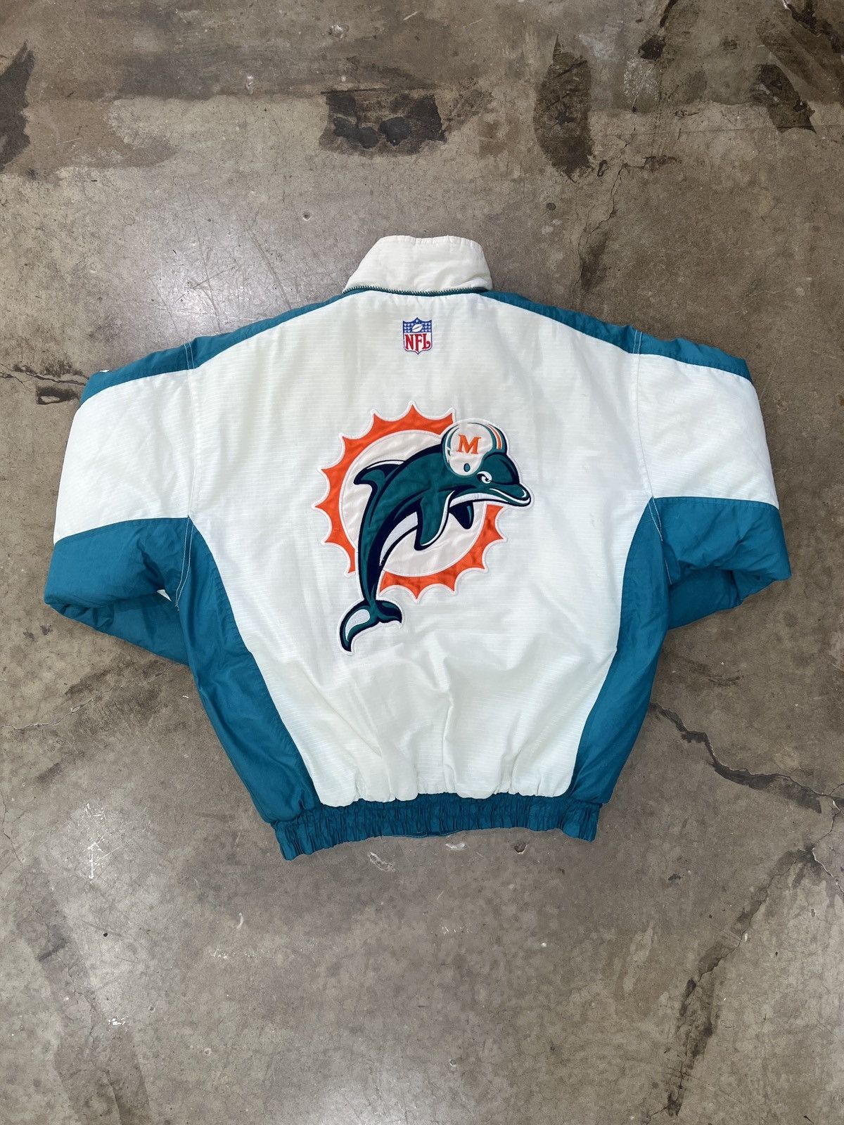 NFL Vintage 90s NFL Pro Line Miami Dolphins Logo Jacket Large Size US L / EU 52-54 / 3 - 2 Thumbnail