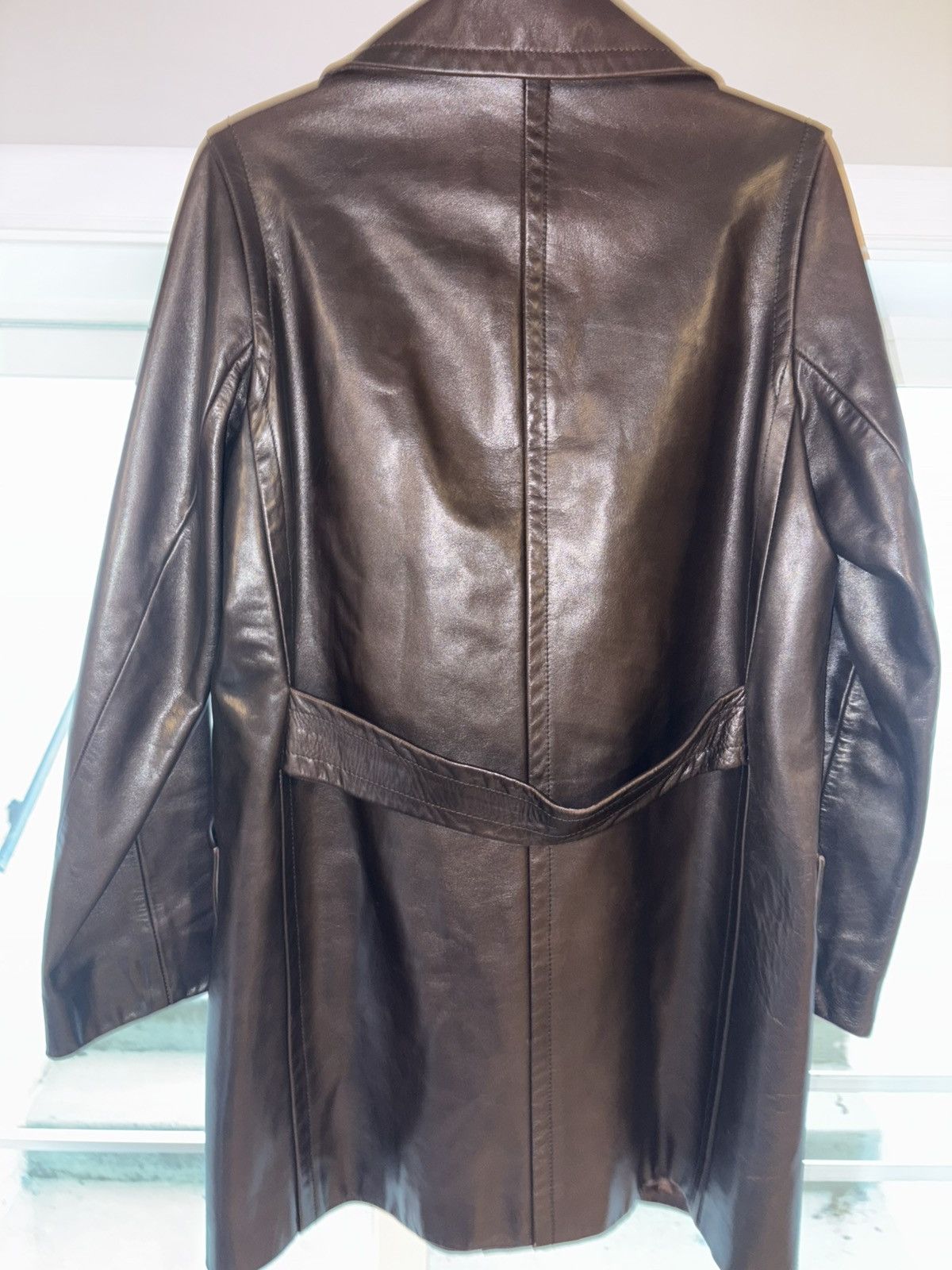 Prada 1992 Prada Vintage Leather Jacket Size M / US 6-8 / IT 42-44 - 2 Thumbnail