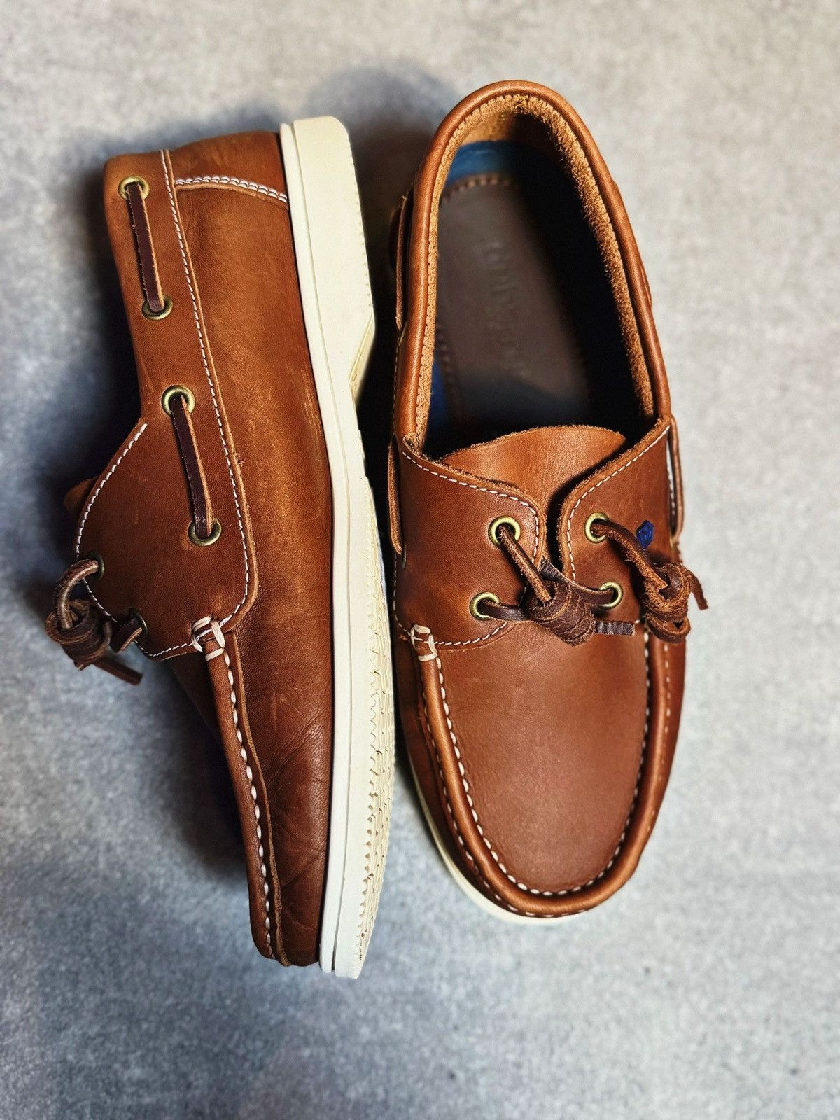 Other Dubbary Admirals 38 Leather Sailing Shoes Size US 5 / EU 37 - 3 Thumbnail