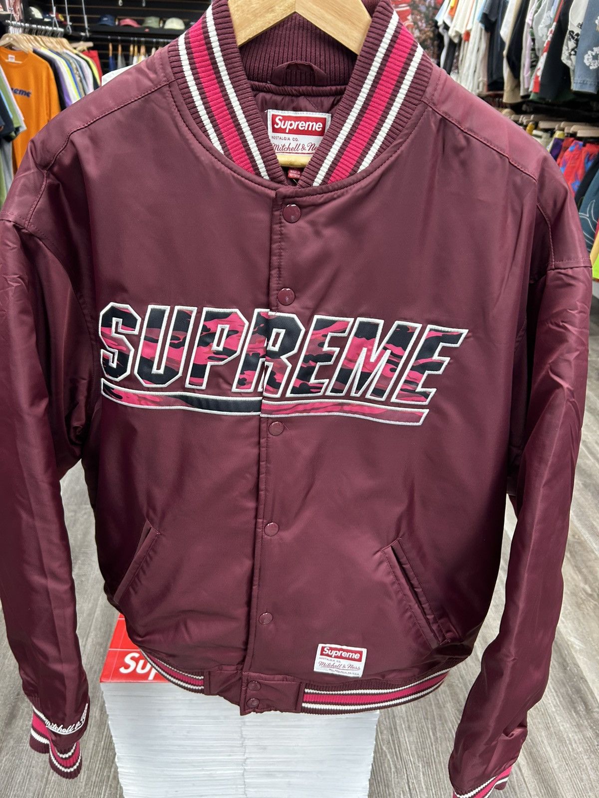 Mitchell & Ness × Supreme Supreme/Mitchell & Ness Camo Logo