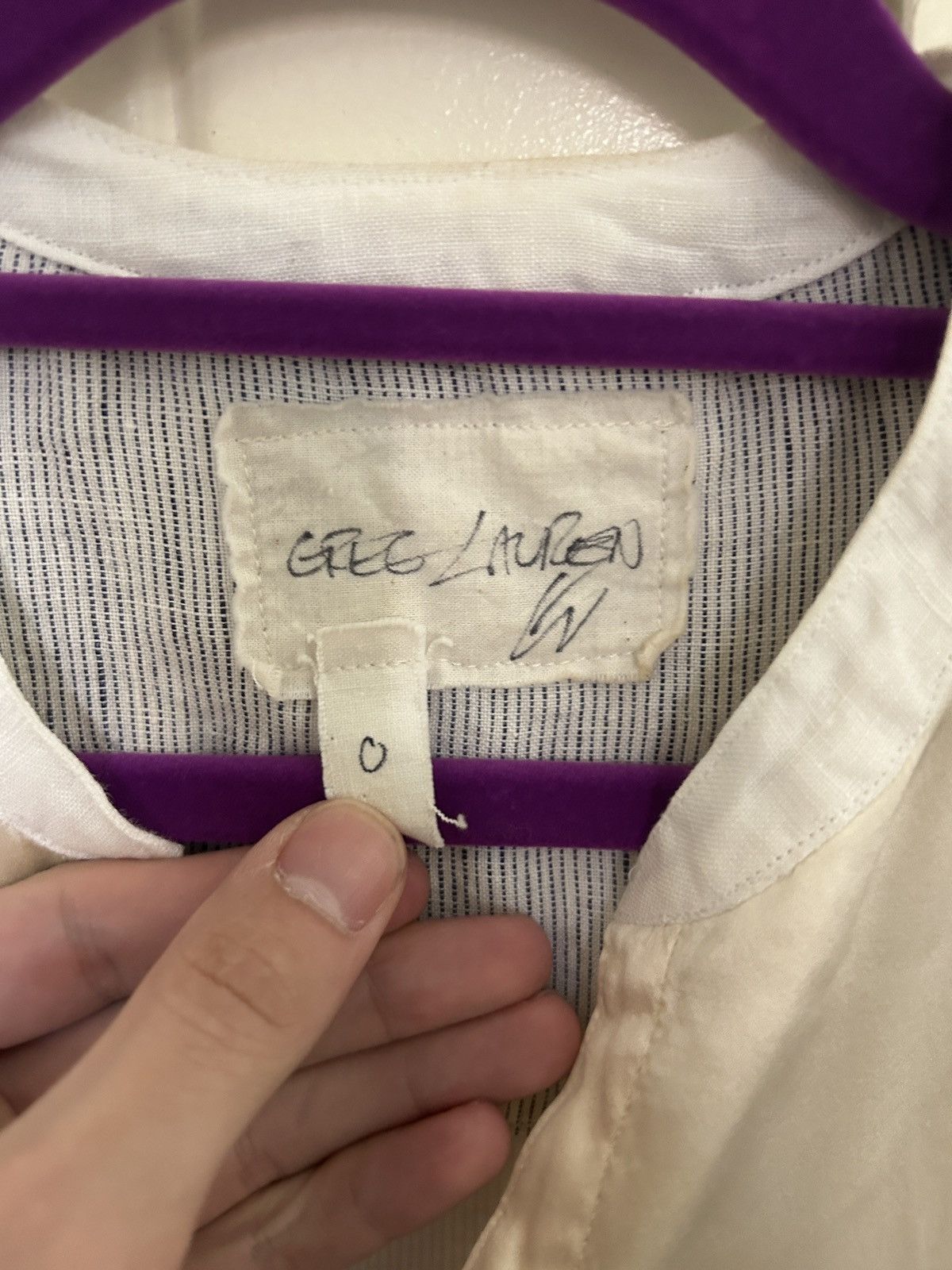 Greg Lauren Greg Lauren Button Up Deconstructed Blouse Size US S / EU 44-46 / 1 - 3 Thumbnail