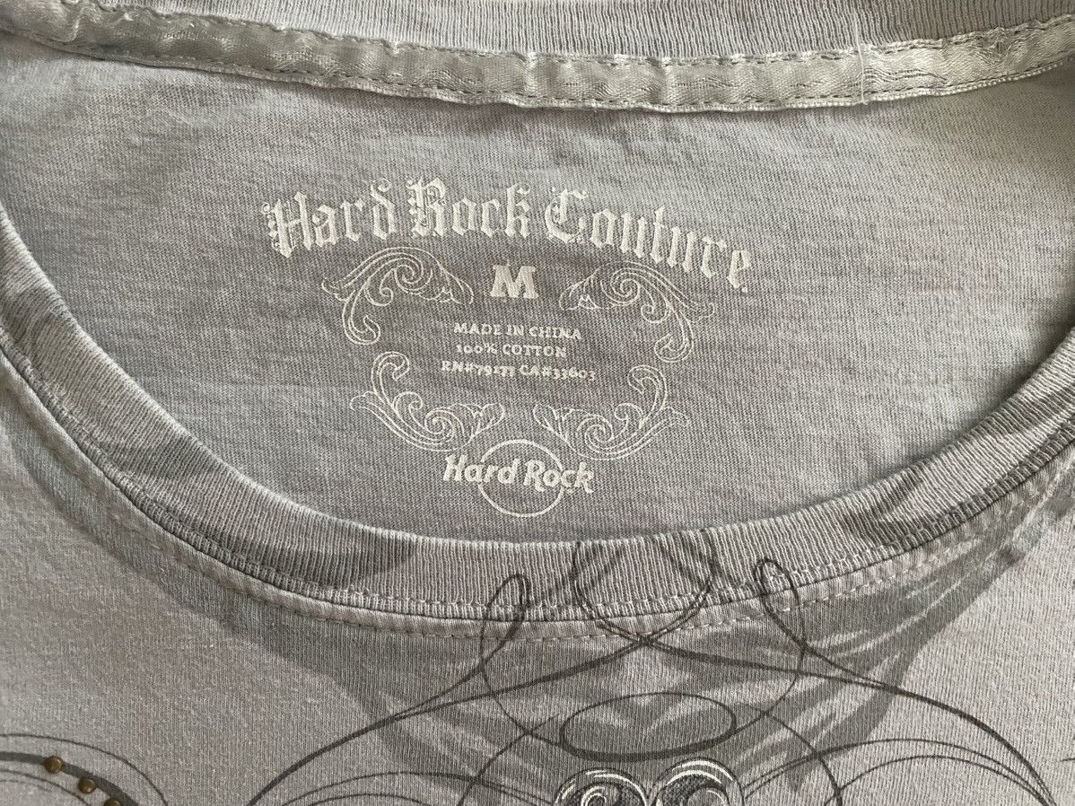 Hard Rock Cafe Hard Rock Couture “Stone Crown” Tee Medium Embellished MINT Size M / US 6-8 / IT 42-44 - 3 Thumbnail