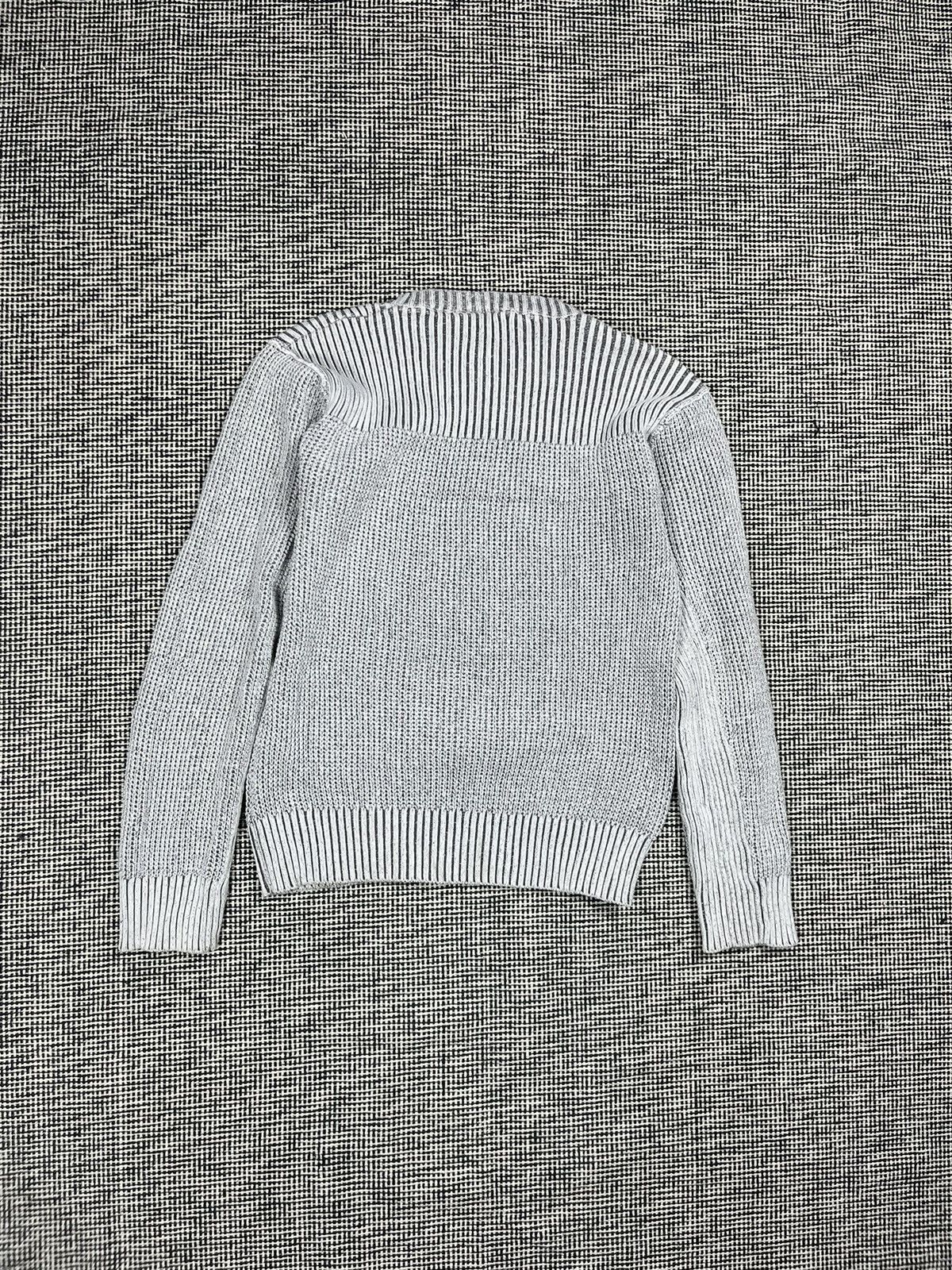 Japanese Brand × Vintage Vintage y2k ribbed sweater cotton gray Size US S / EU 44-46 / 1 - 3 Thumbnail