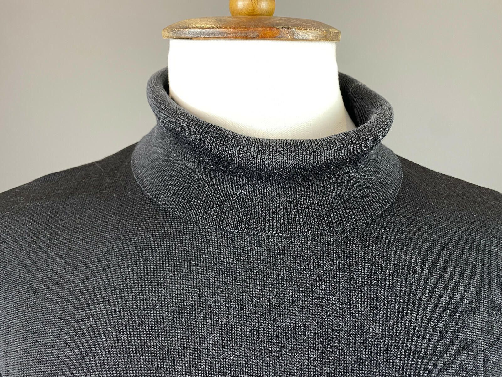 Lacoste Men Lacoste Black Wool High Neck Long Sleeve Sweater Size 7 Size US M / EU 48-50 / 2 - 3 Thumbnail