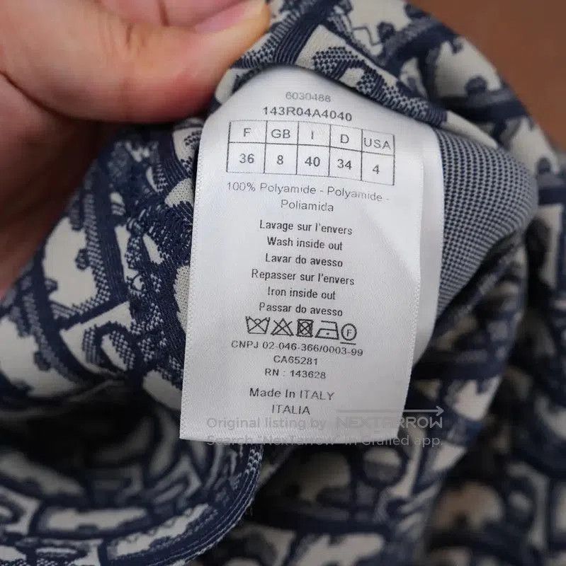 Dior Dior Navy Logo Embroidered Sleeveless Dress . Size M / US 6-8 / IT 42-44 - 4 Thumbnail