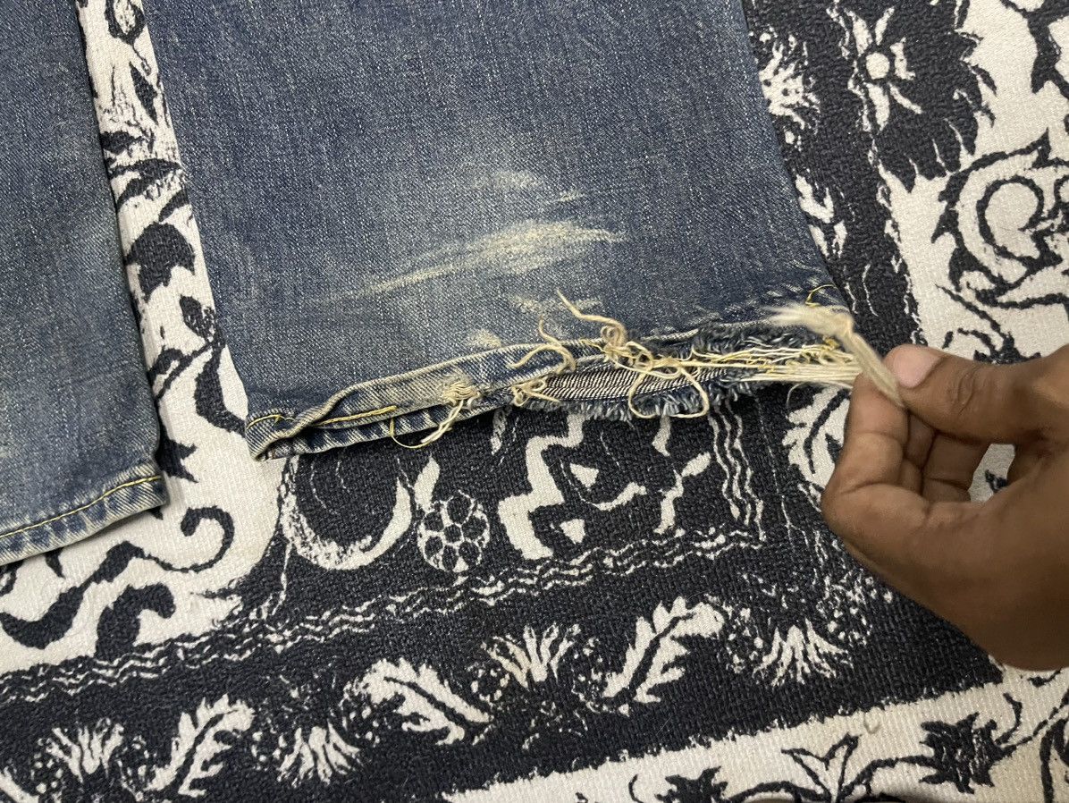 Lee 80s LEE RIDERS RARE ONESIDE SALVADGE DISTRESSED ON TALON ZIP Size US 31 - 14 Thumbnail