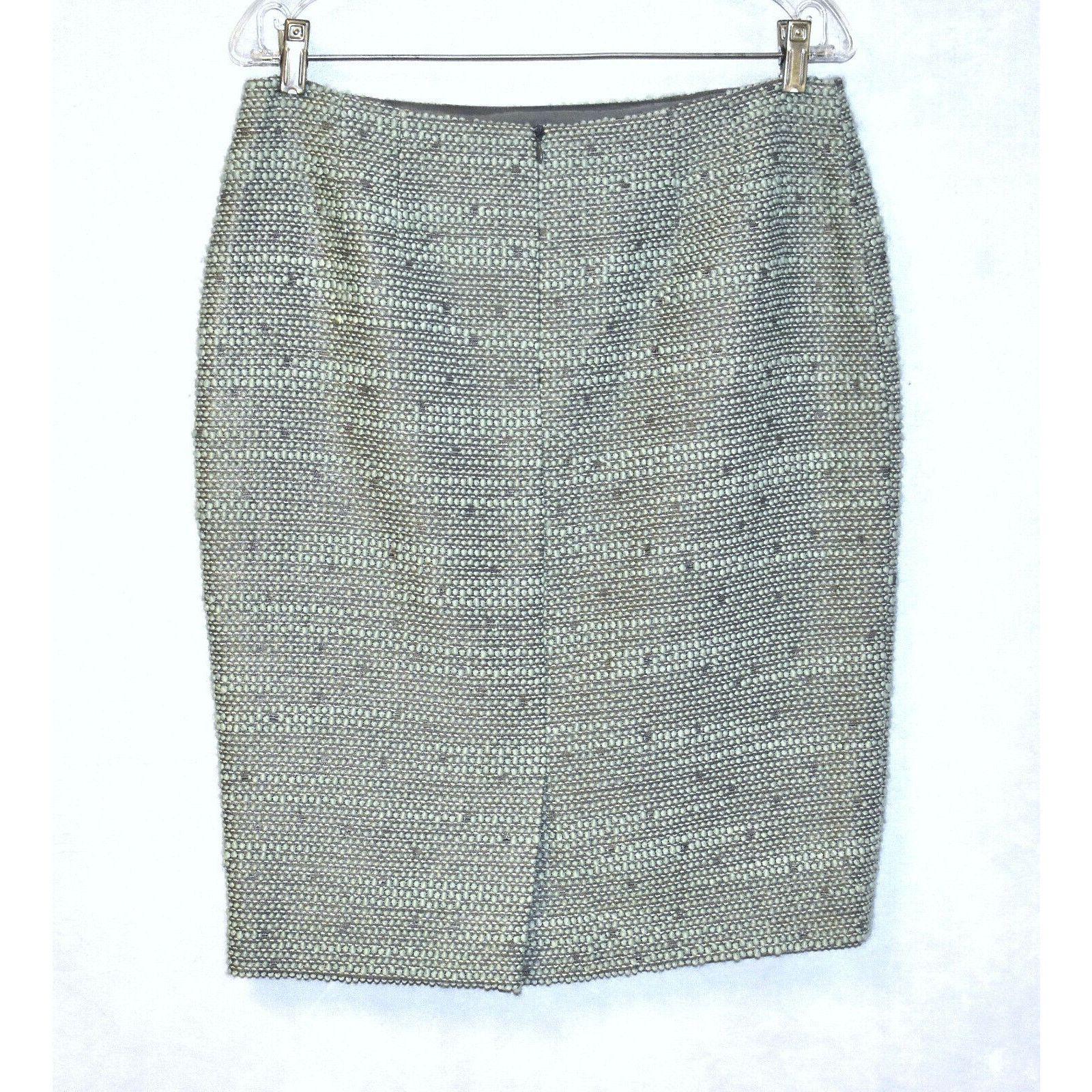 Escada ESCADA Light Bluish Wool Blend Tweed Pencil Skirt Size US 40 Size 27" / US 4 / IT 40 - 2 Thumbnail