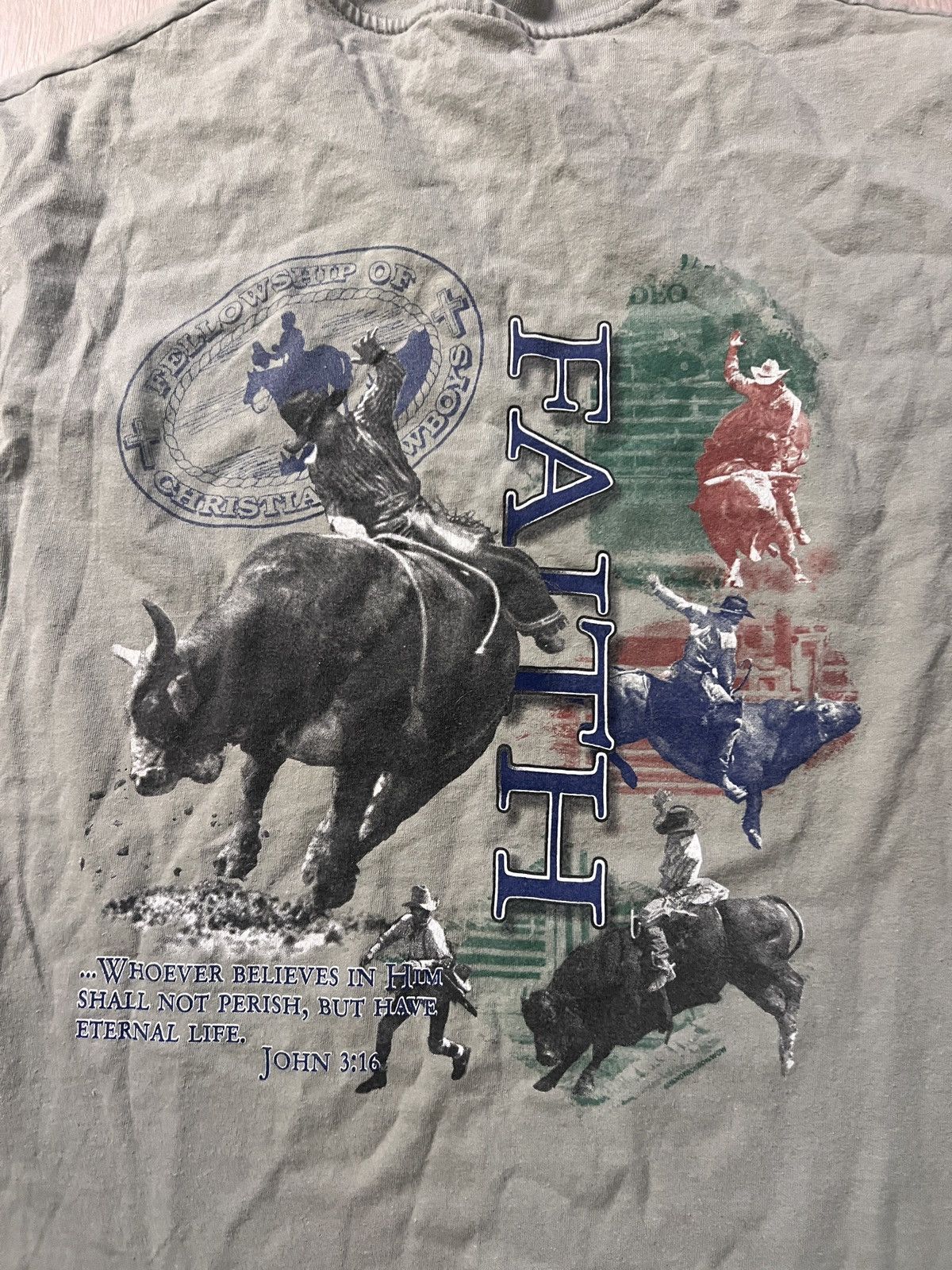Other Vintage Christian Cowboy Felloweship John 3:16 T Shirt Y2K Size US L / EU 52-54 / 3 - 3 Thumbnail