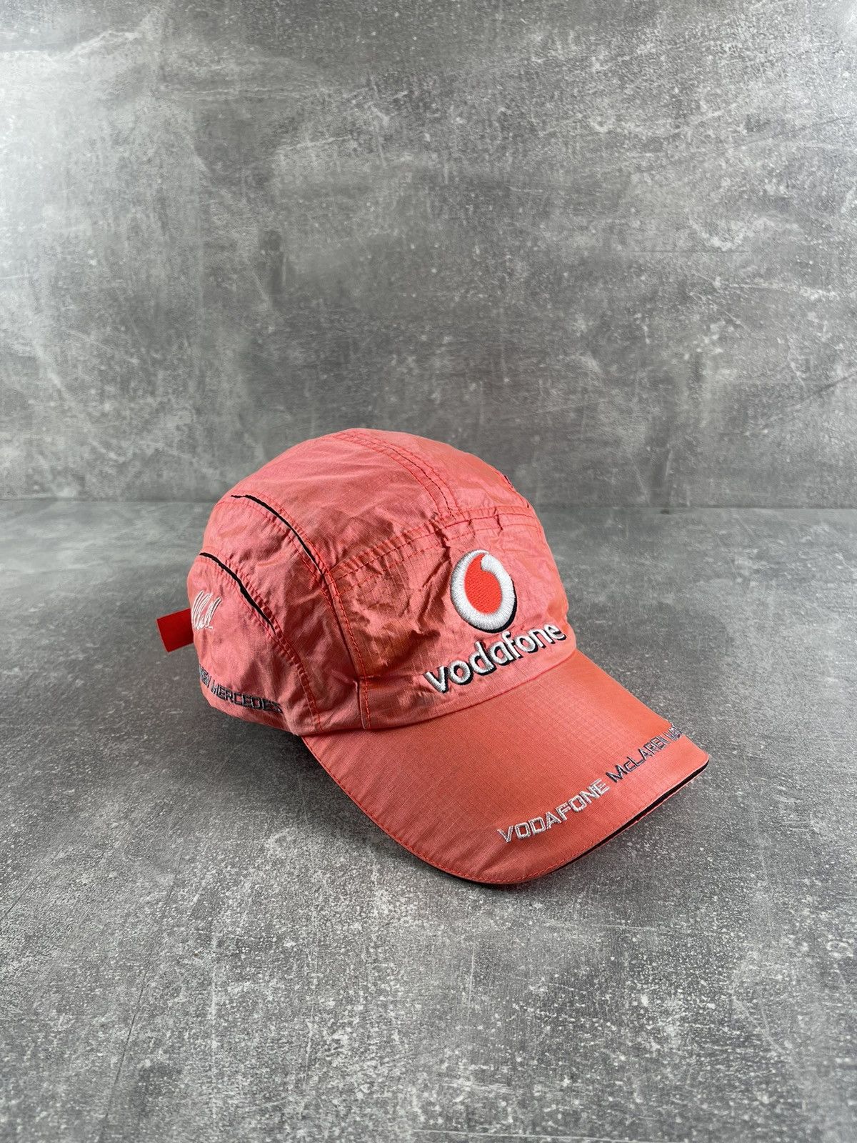 Mercedes-Benz Vodafone McLaren Mercedes Formula 1 Cap 00s Red Racing Hat Size ONE SIZE - 3 Thumbnail