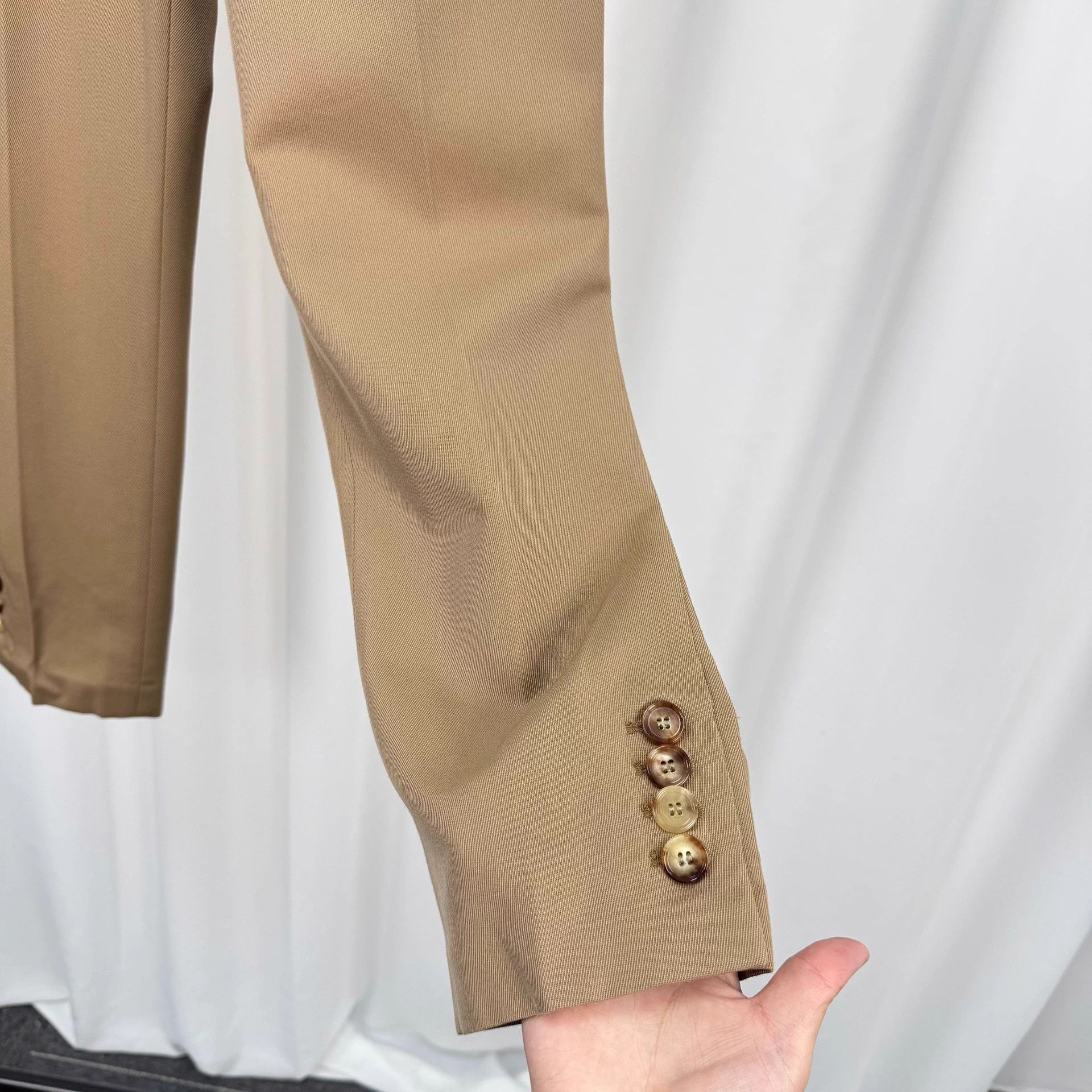 Burberry Burberry Khaki Wool Chinos UK6 99 New Size 26" / US 2 / IT 38 - 4 Thumbnail