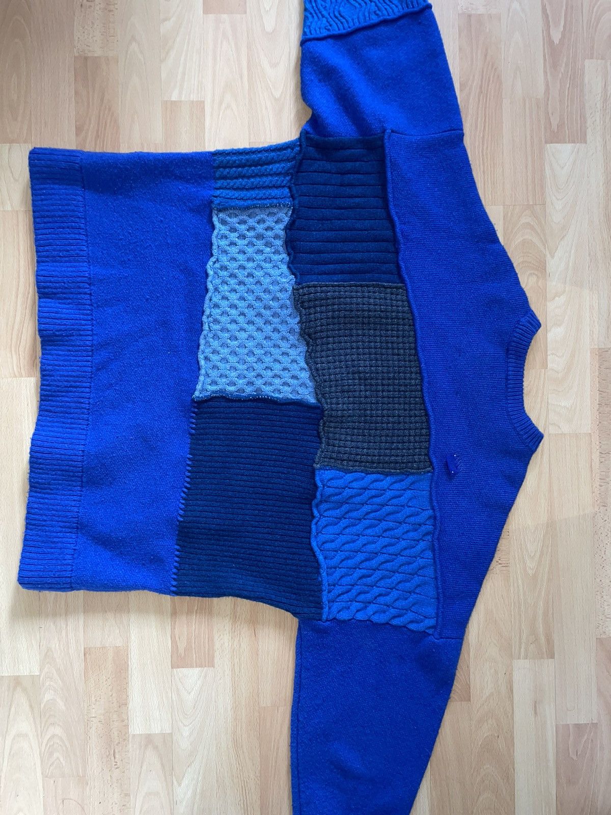 Ader Error × Zara ADERERROR X ZARA oversized patchwork knit sweater Size US M / EU 48-50 / 2 - 2 Thumbnail