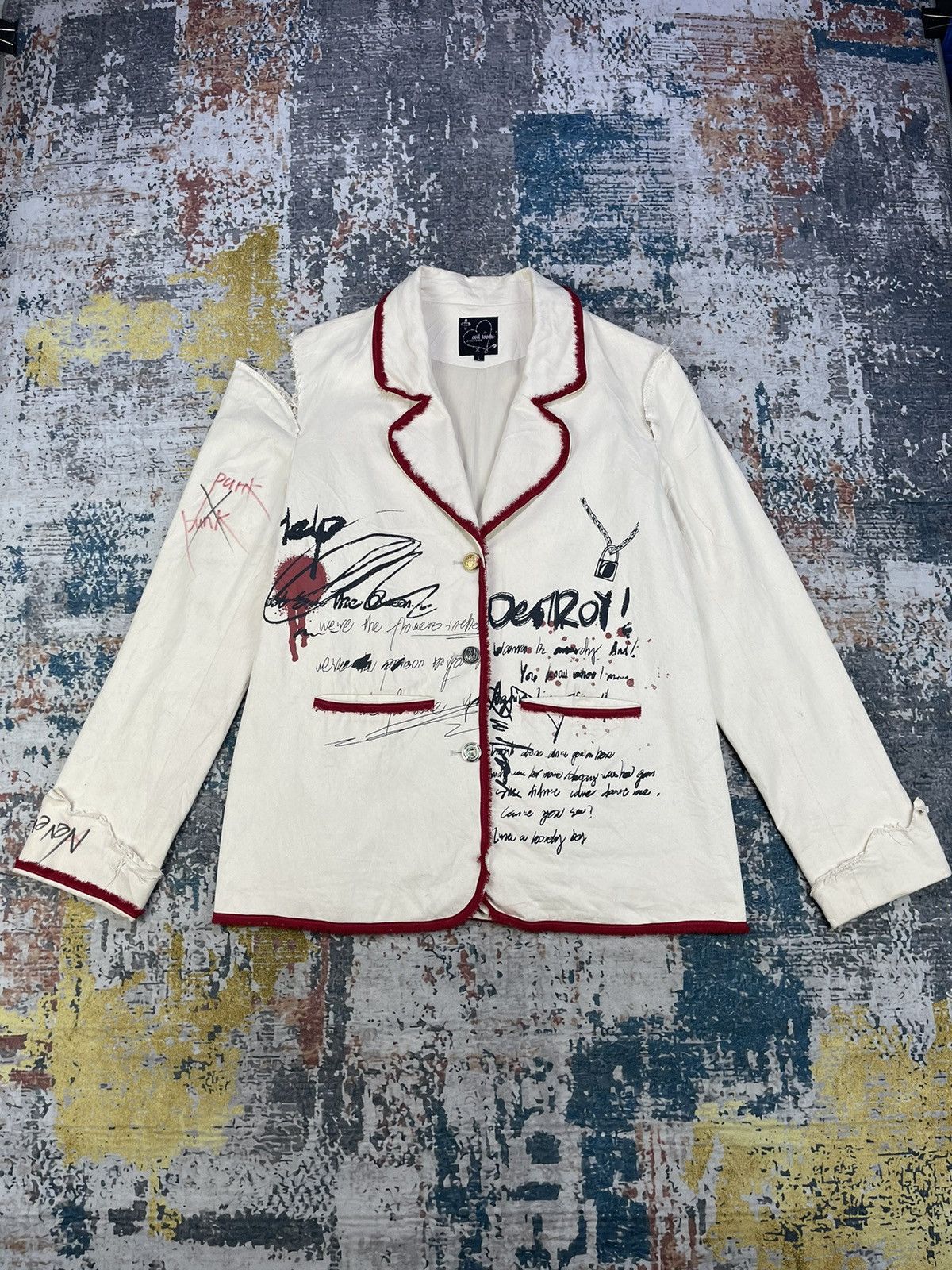 Seditionaries Evil Tooth 2019~2022 Punk Upcycle Jacket Size US M / EU 48-50 / 2 - 2 Thumbnail