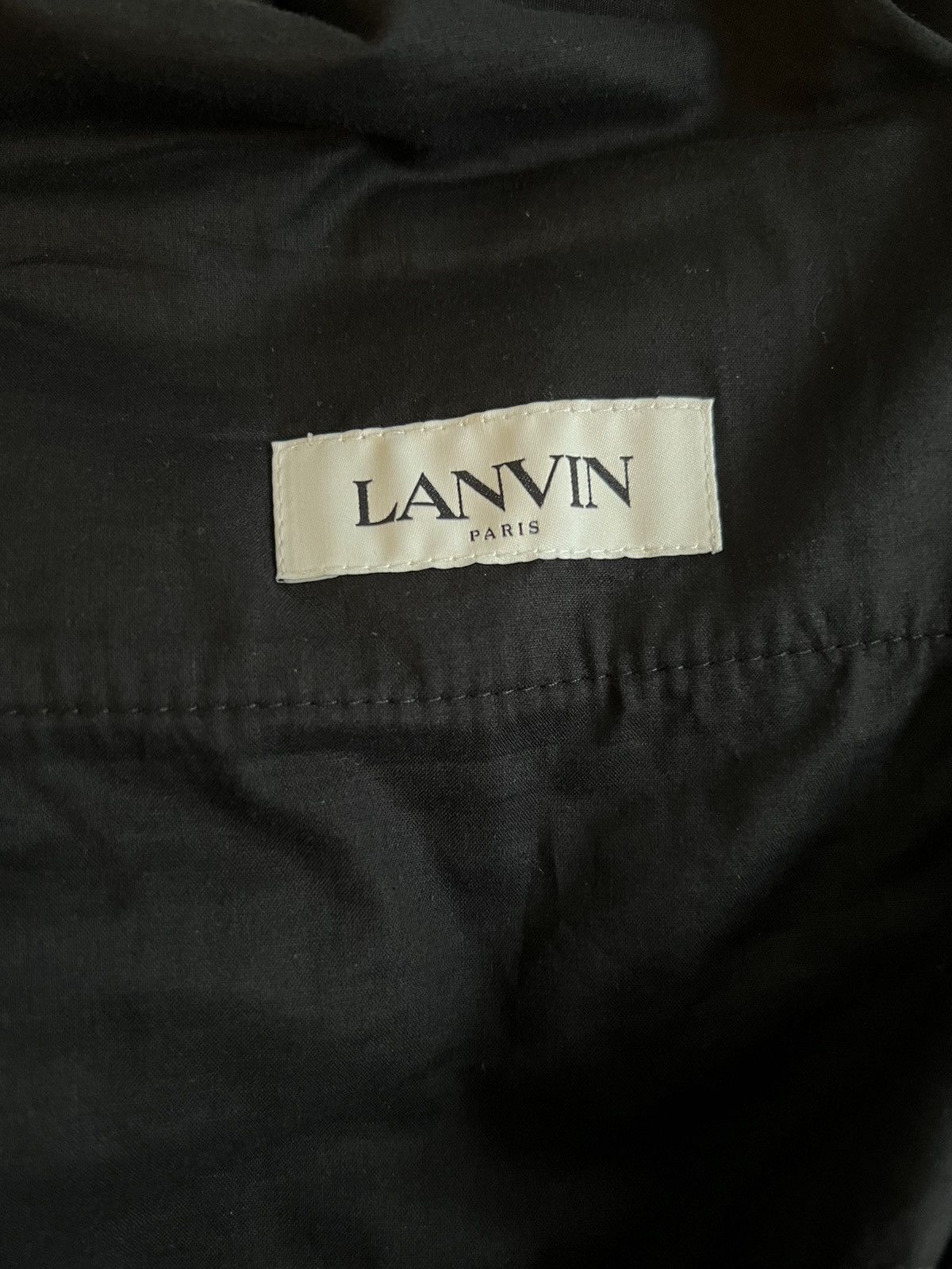 Lanvin LANVIN Wool Drawstring Trousers Navy Size US 41 - 10 Thumbnail