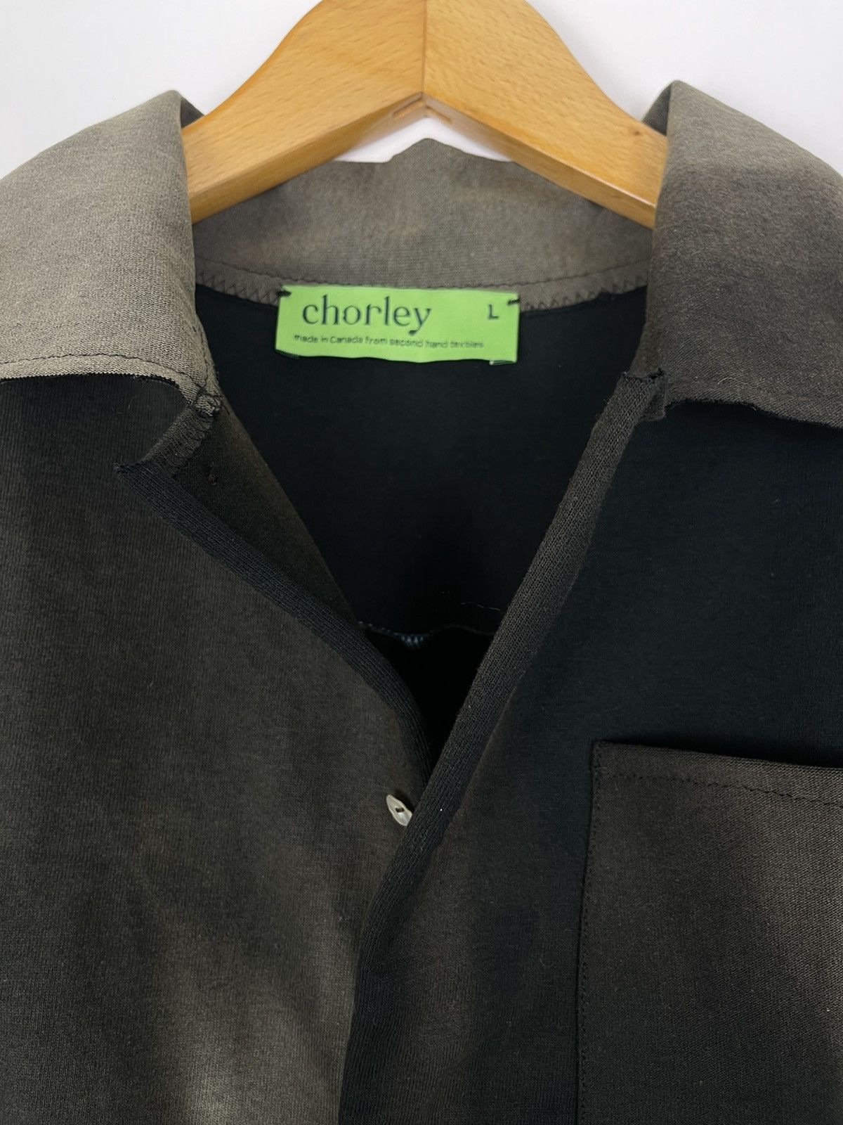 Chorley Insane Chorley Sun Faded Ribbed Knit Button Up Shirt Cotton Size US L / EU 52-54 / 3 - 3 Thumbnail