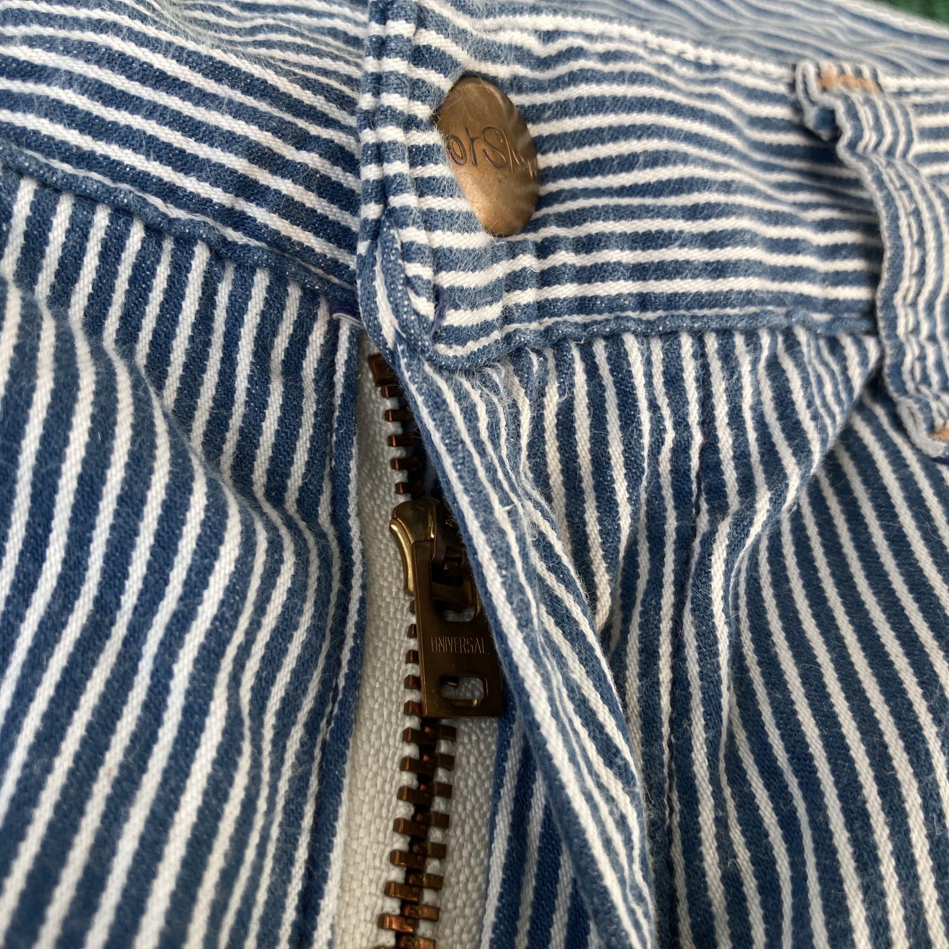 Japanese Brand × Orslow Vtg Orslow Workwear Striped Trouser Hickory Jeans Size US 30 / EU 46 - 5 Thumbnail