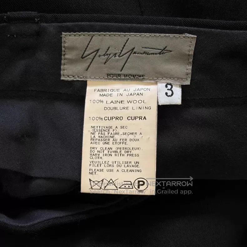 Yohji Yamamoto Yohji Yamamoto size 3 13aw side zip wool trousers Size US 30 / EU 46 - 5 Thumbnail