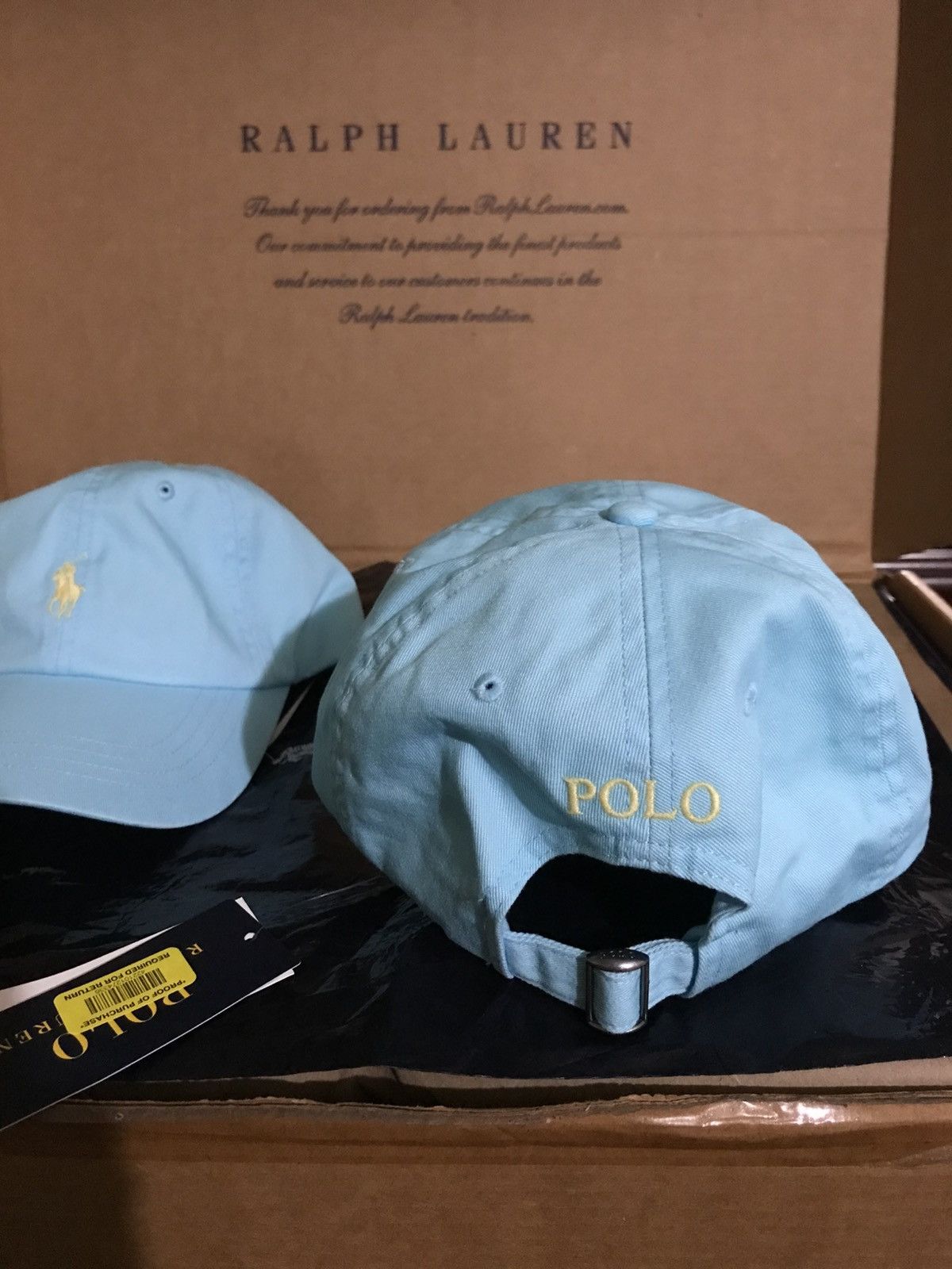 Polo Ralph Lauren Polo by Ralph Lauren Turquoise/ Light Blue Cap OS fits all Size ONE SIZE - 5 Thumbnail