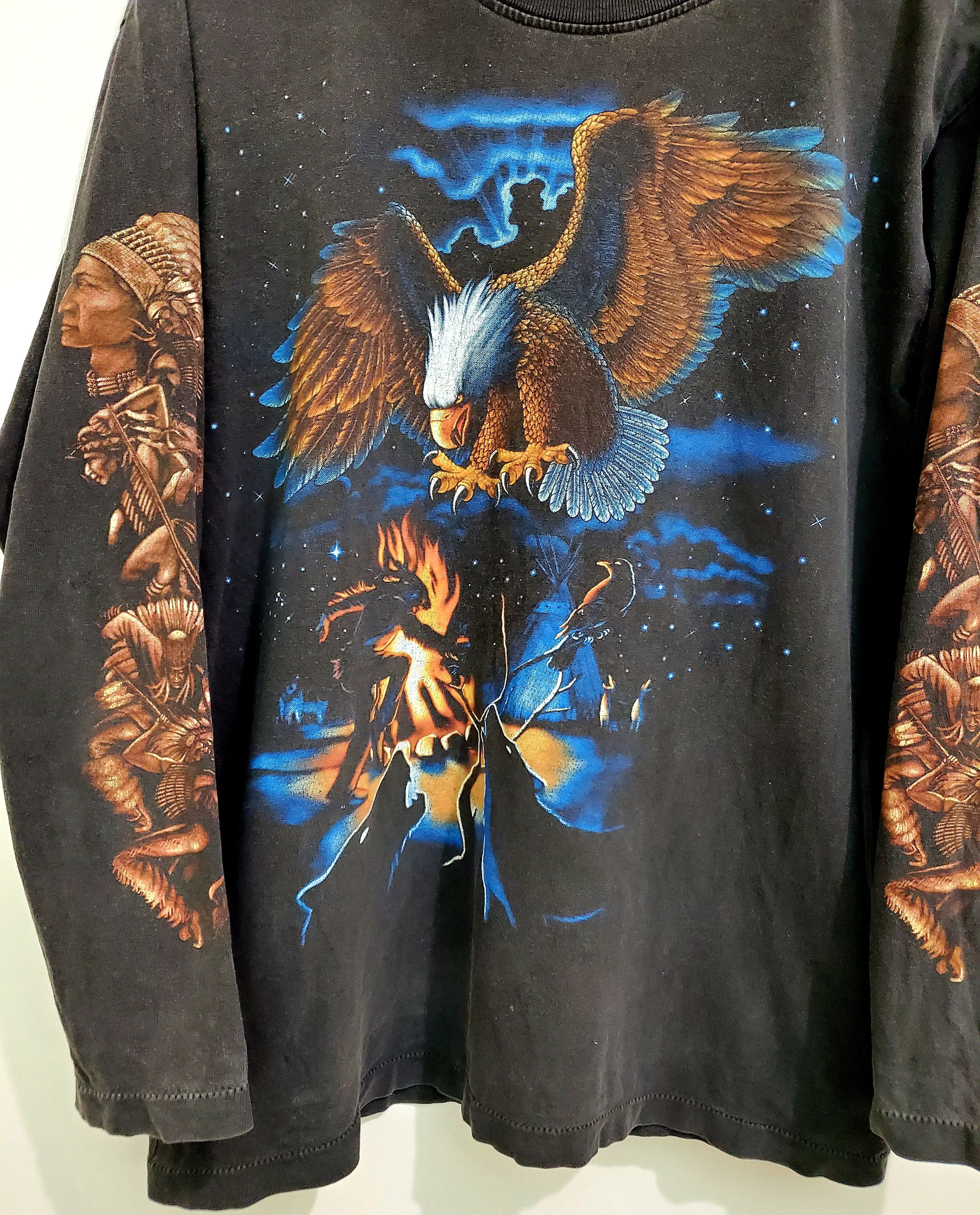 Vintage Vintage 90 American Eagle Rock Longsleeve size L Size US L / EU 52-54 / 3 - 2 Thumbnail