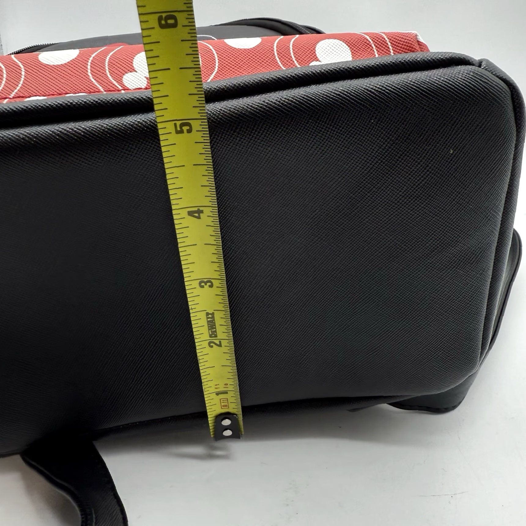Disney DANIELLE NICOLE Mickey Mouse Mini Backpack Black Red By “DANI” Womens Small Bag, Polyurethane, Zebra? Size ONE SIZE - 3 Thumbnail