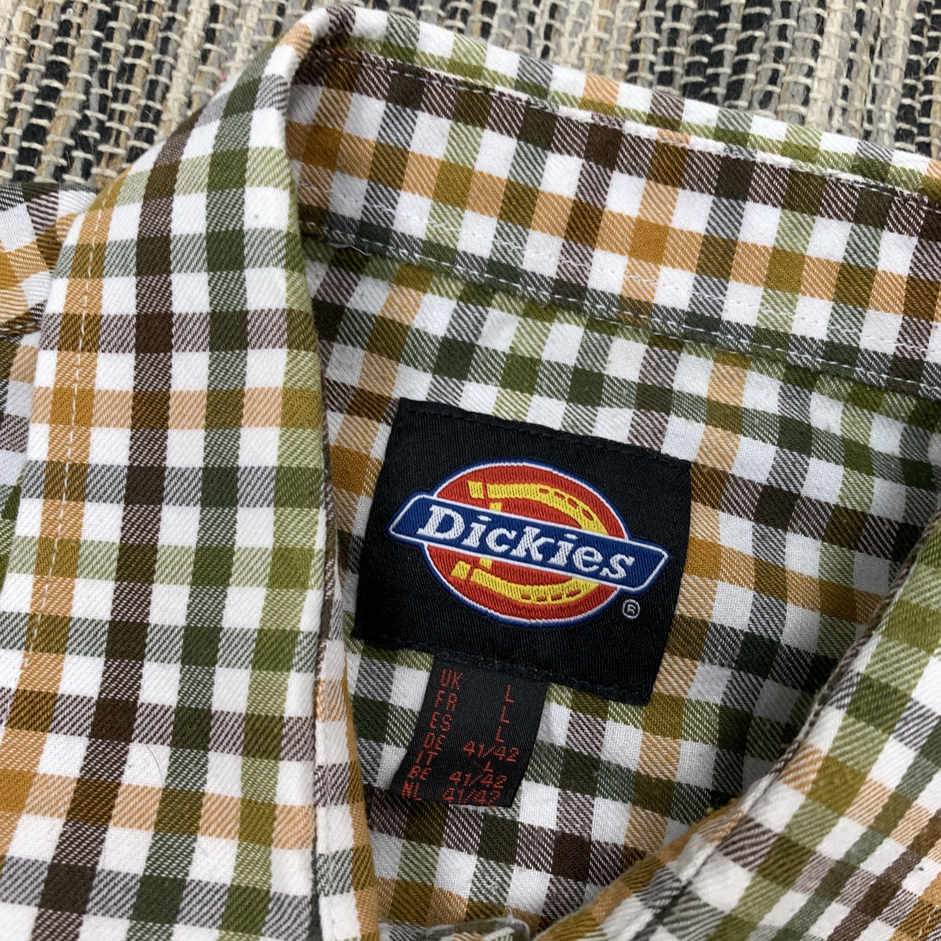 Dickies Vintage Dickies 90s Checkered Flannel Button Up Shirt L Size US L / EU 52-54 / 3 - 8 Thumbnail