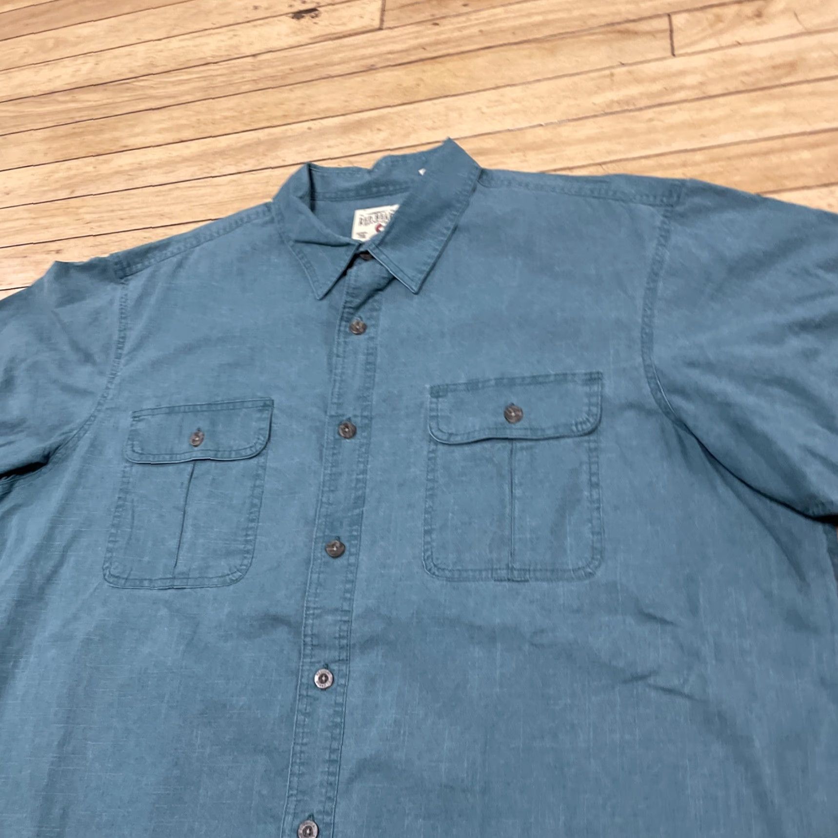 Altea VINTAGE RedHead Shirt Men 2XL Teal Outdoor Military Pockets Fishing Twill Button Up XXL Size US XXL / EU 58 / 5 - 5 Thumbnail