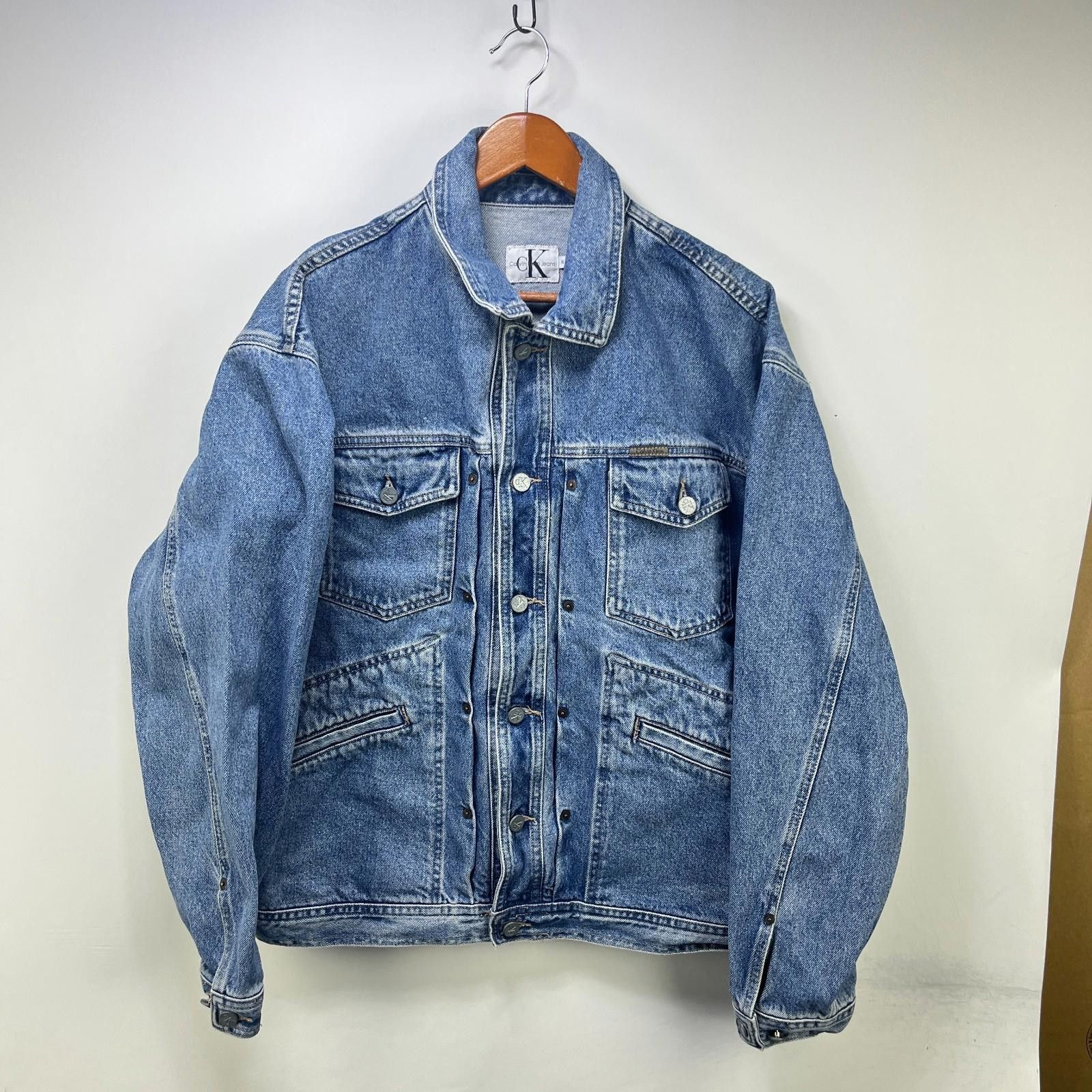 Calvin Klein Vintage 90s Calvin Klein Denim Jean Jacket XL Size US XL / EU 56 / 4 - 1 Thumbnail