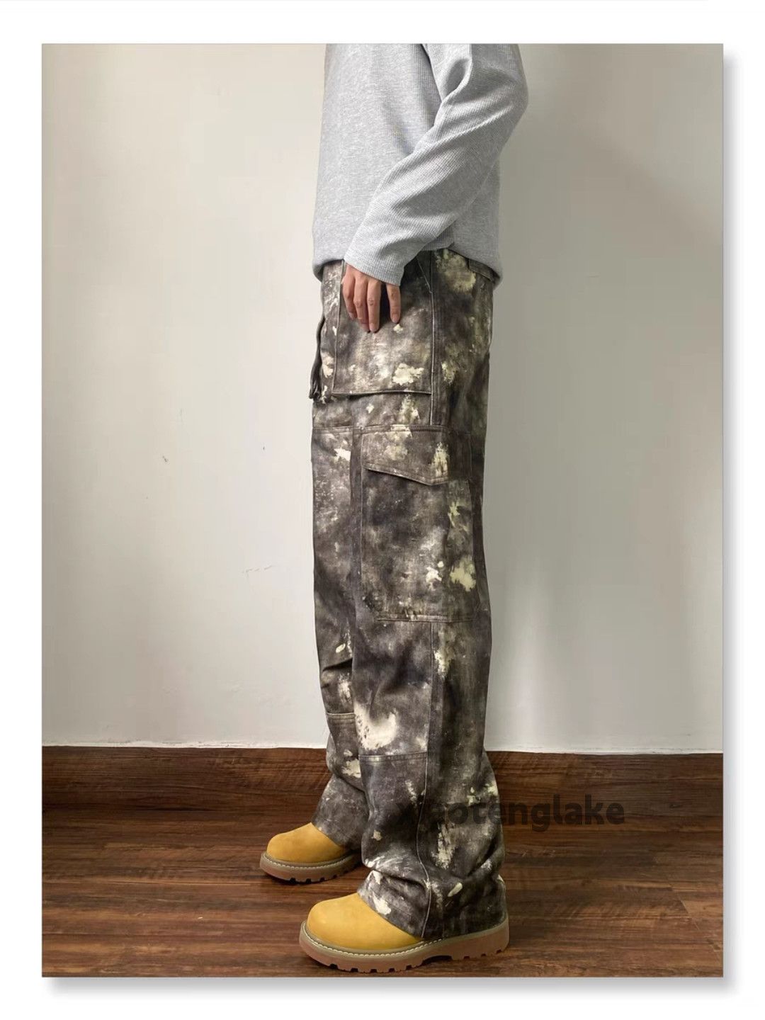 Designer × Japanese Brand × Vintage washed faded outdoor military pattern camo cargo pants Size US 32 / EU 48 - 6 Thumbnail