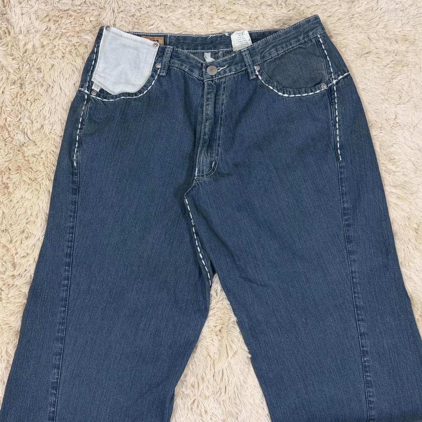 Abercrombie & Fitch Vintage Abercrombie & Fitch unique stiching denim jeans Size 32" / US 10 / IT 46 - 6 Thumbnail