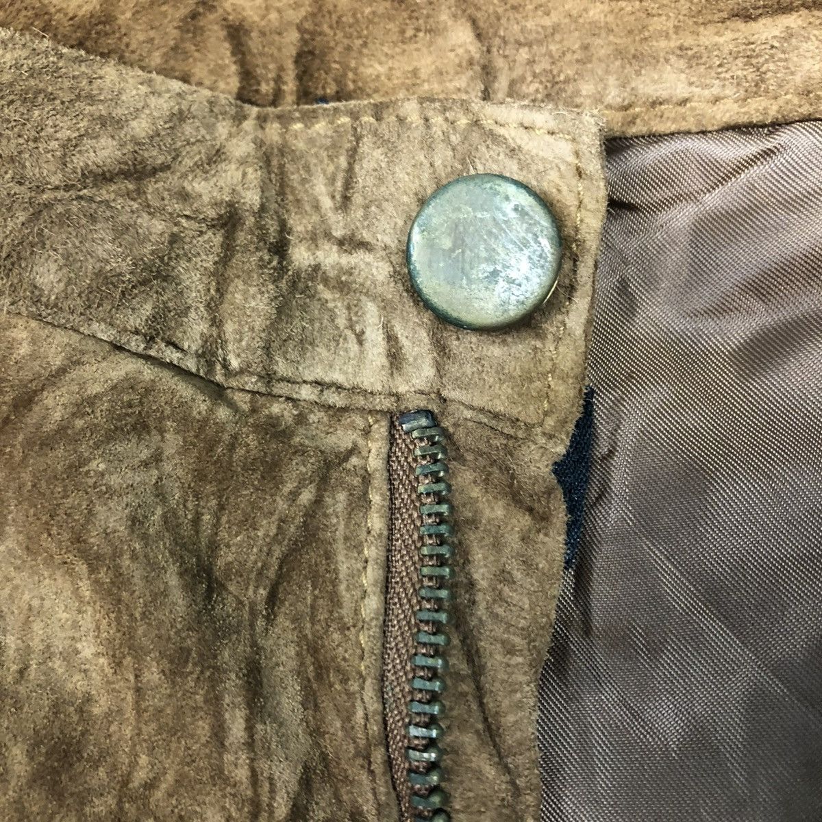 Japanese Brand 🔥VINTAGE SUEDE SOFT LEATHER PANTS BIKER HALLHUBER Size US 32 / EU 48 - 18 Thumbnail