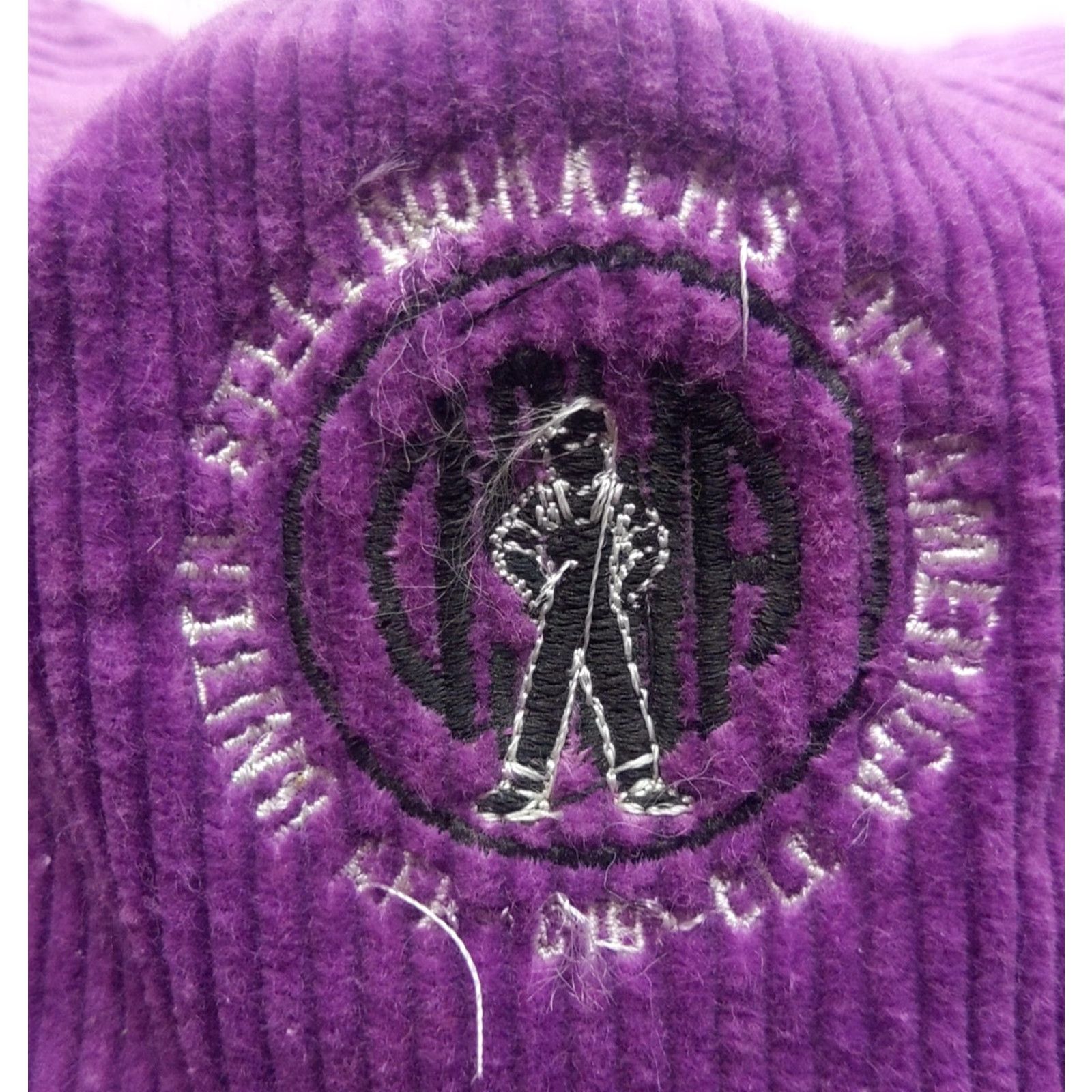 Vintage VTG United Steel Workers Of America Logo Corduroy Purple Snapback Trucker Hat Size ONE SIZE - 2 Thumbnail