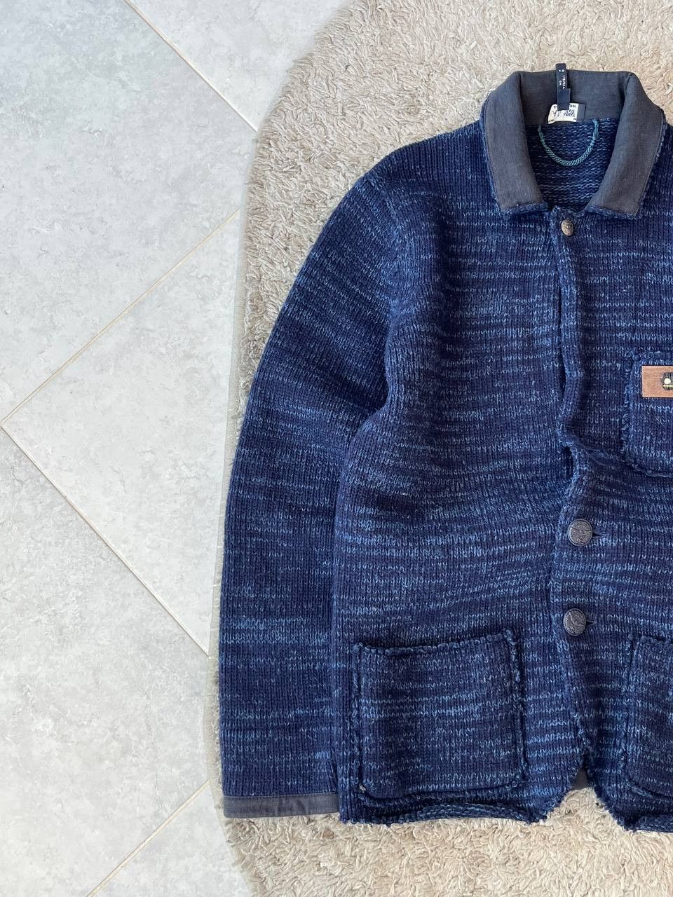 Emporio Armani ARMANI JEANS Cardigan Sweater Botton Up Military Style Size US L / EU 52-54 / 3 - 3 Thumbnail