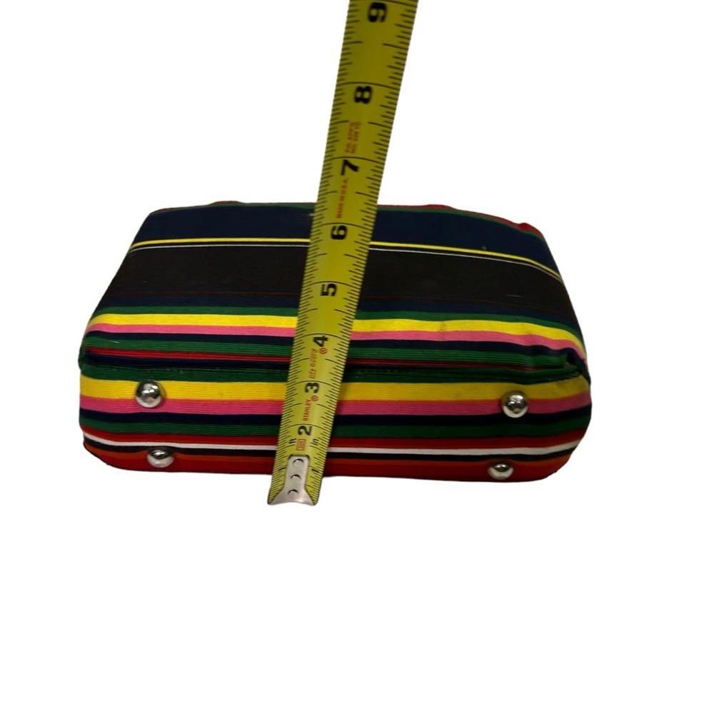 Designer kate spade l Vintage 1980’s Striped Cloth Handbag Size ONE SIZE - 11 Thumbnail
