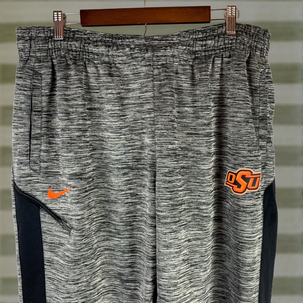 Nike Nike Joggers Mens 4XL Grey OSU Cowboys Dri-FIT AA8976-010 Size US 39 - 1 Thumbnail