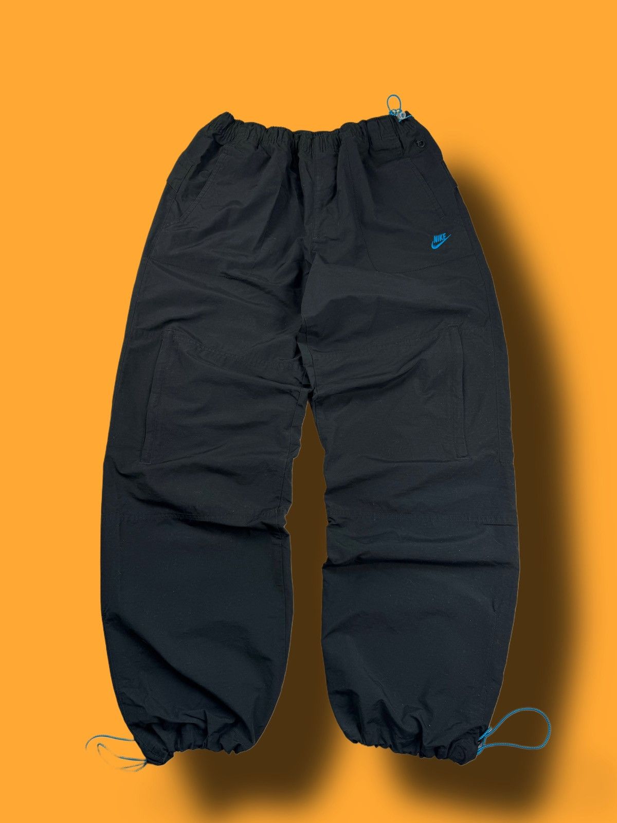 Nike × Vintage NIKE VINTAGE BASIC LOGO OVERSIZE BAGGY PANTS Size US 34 / EU 50 - 1 Thumbnail