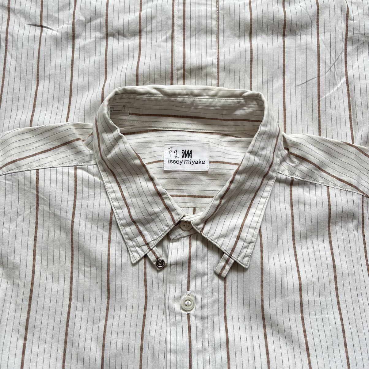 Issey Miyake Issey Miyake Hidden Pocket Stripe Shirt Size US L / EU 52-54 / 3 - 5 Thumbnail