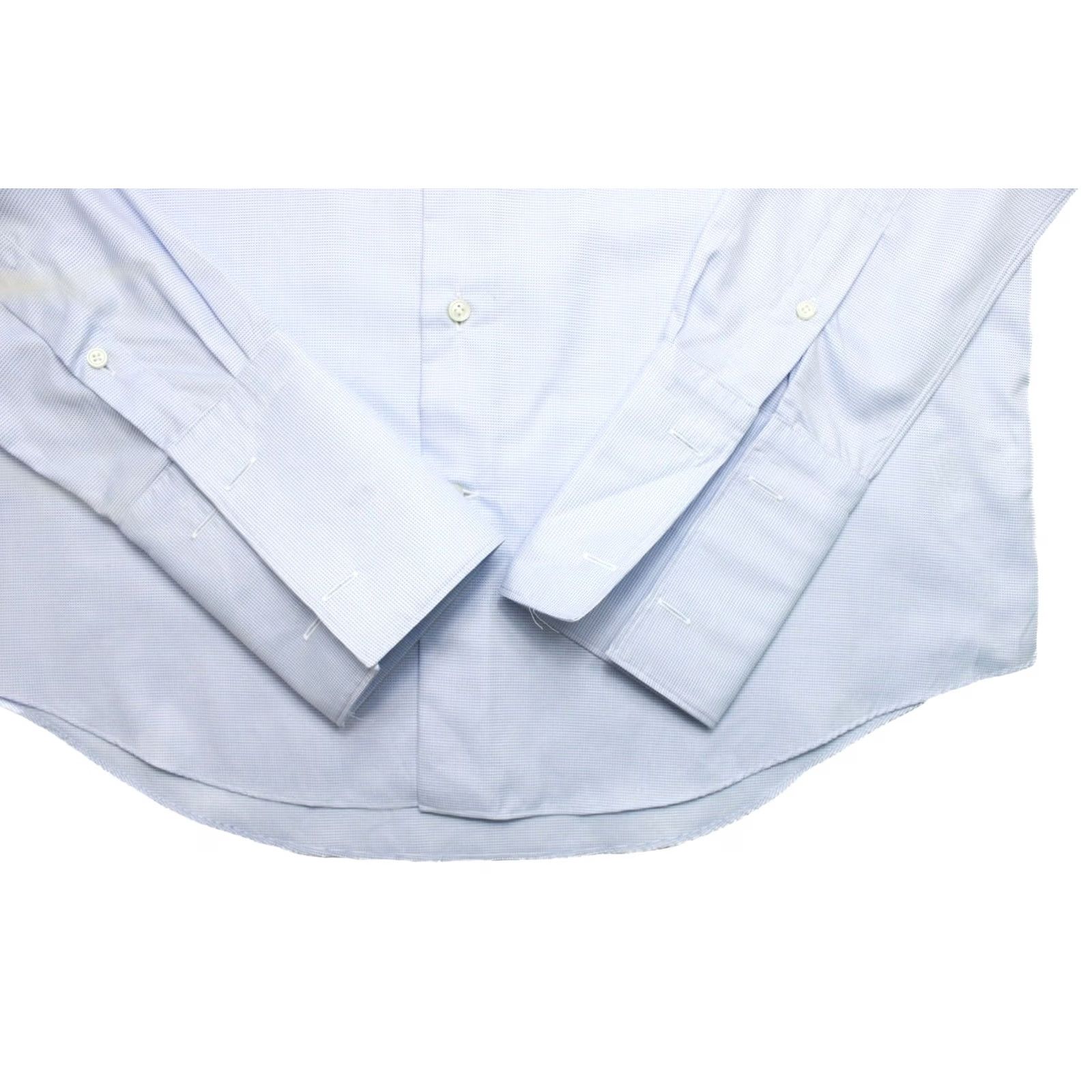 Suitsupply SUITSUPPLY Shirt LARGE Slim Fit Button Up Patterned Spread Neck Formal Men's Size 42R - 5 Thumbnail
