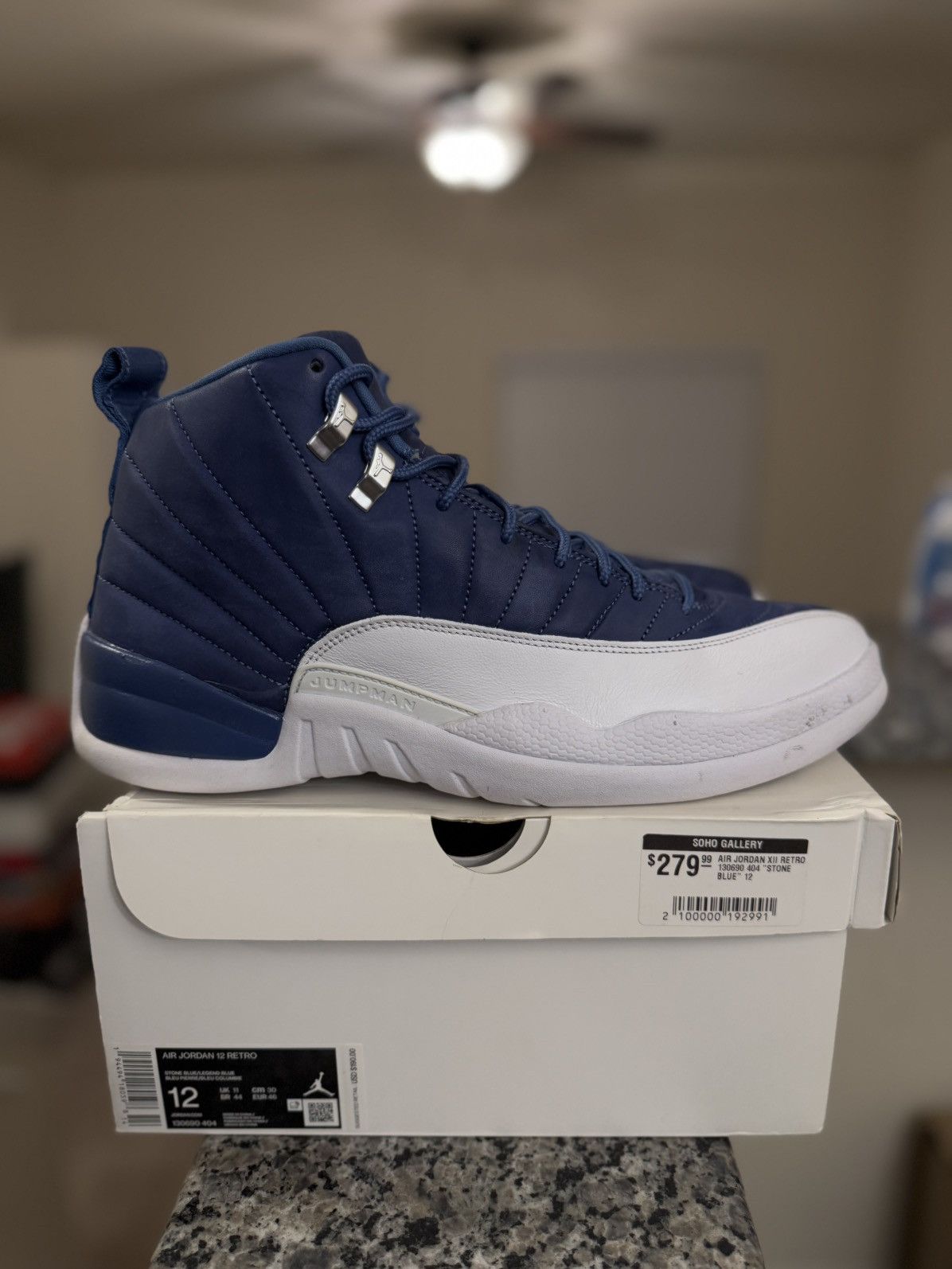 Jordan Brand × Nike Jordan 12 Indigo 2020 (130690-404) Size 12 Clean Size US 12 / EU 45 - 12 Thumbnail