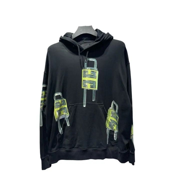 Givenchy Givenchy Hooded Sweatshirt with Lock Print Size US S / EU 44-46 / 1 - 1 Thumbnail
