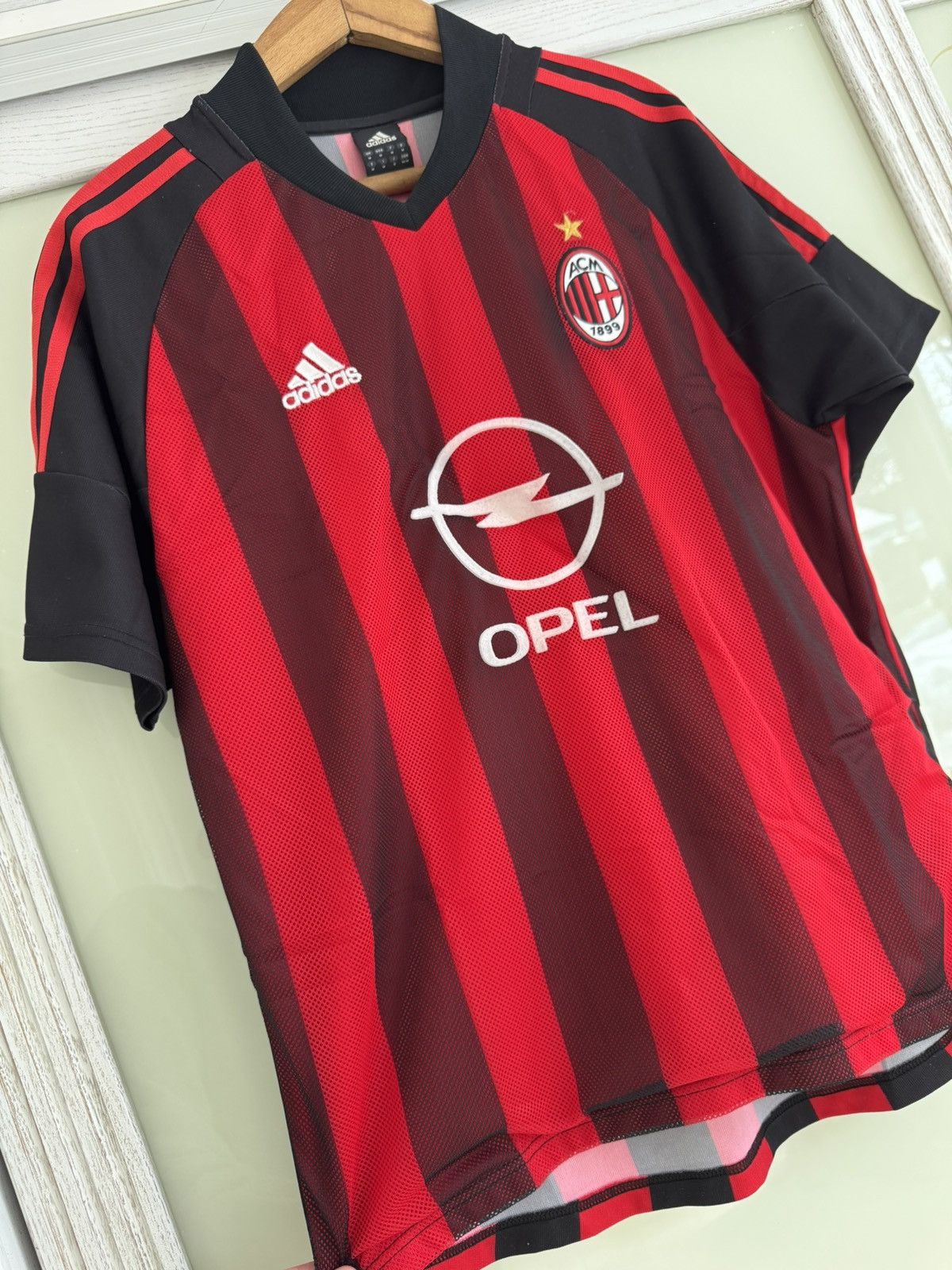 Adidas Vintage Seedorf #20 Milan 2002-2003 Home Soccer Jersey Shirt Size US M / EU 48-50 / 2 - 6 Thumbnail