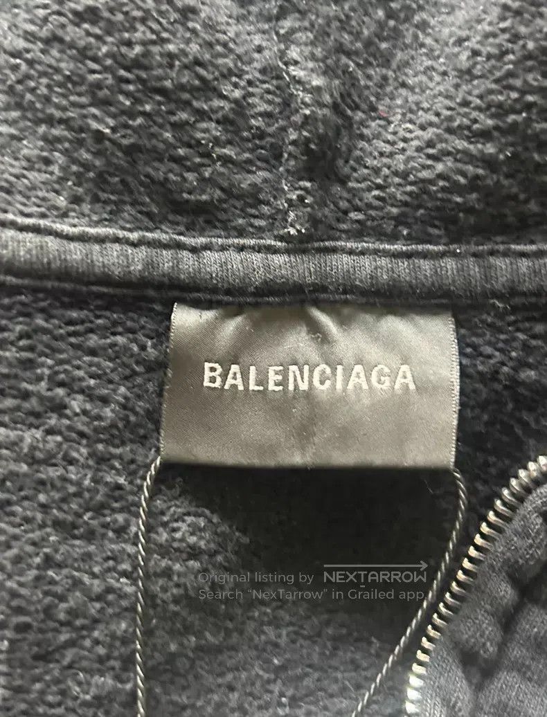 Balenciaga Balenciaga Badge zip-up hoodie Size US M / EU 48-50 / 2 - 3 Thumbnail