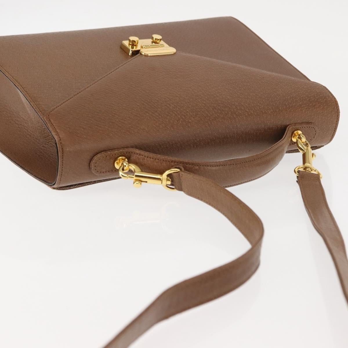 Valentino Valentino Leather Handbag Brown Size ONE SIZE - 4 Thumbnail