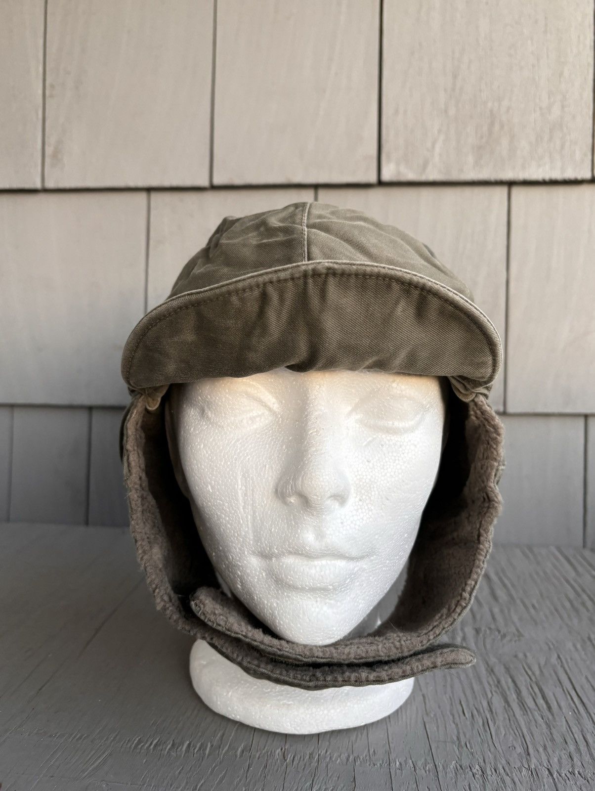 Vintage 80s Vintage German Army Hat Ushanka Trapper Pilot Flap Polar Size ONE SIZE - 13 Thumbnail