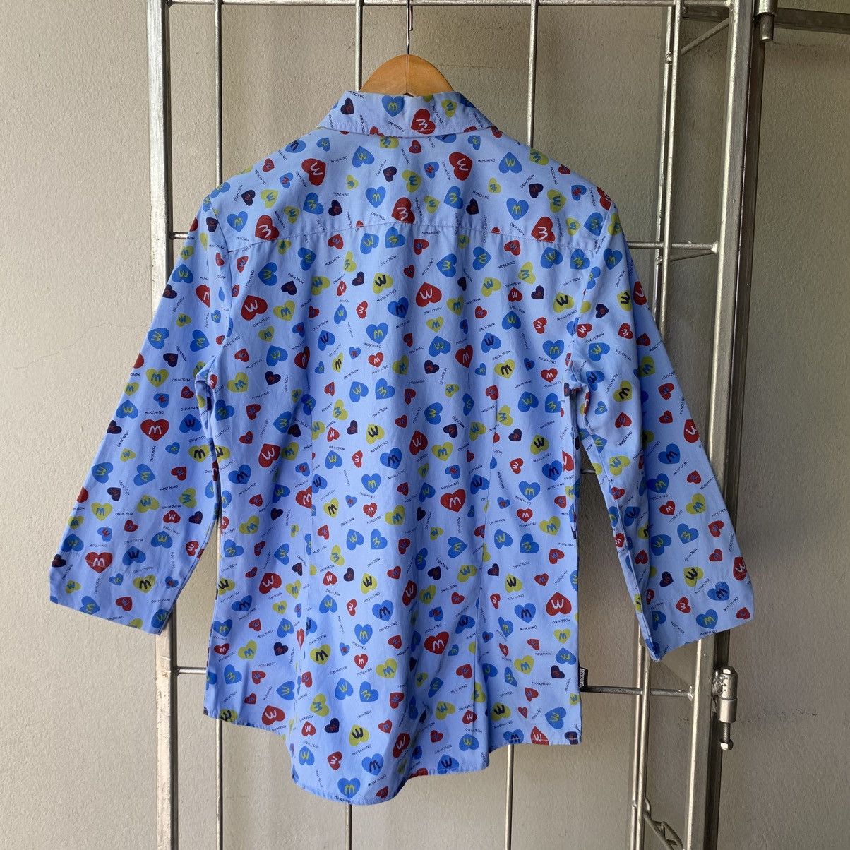 Moschino MOSCHINO Blue M&M Print Shirt Size L / US 10 / IT 46 - 11 Thumbnail