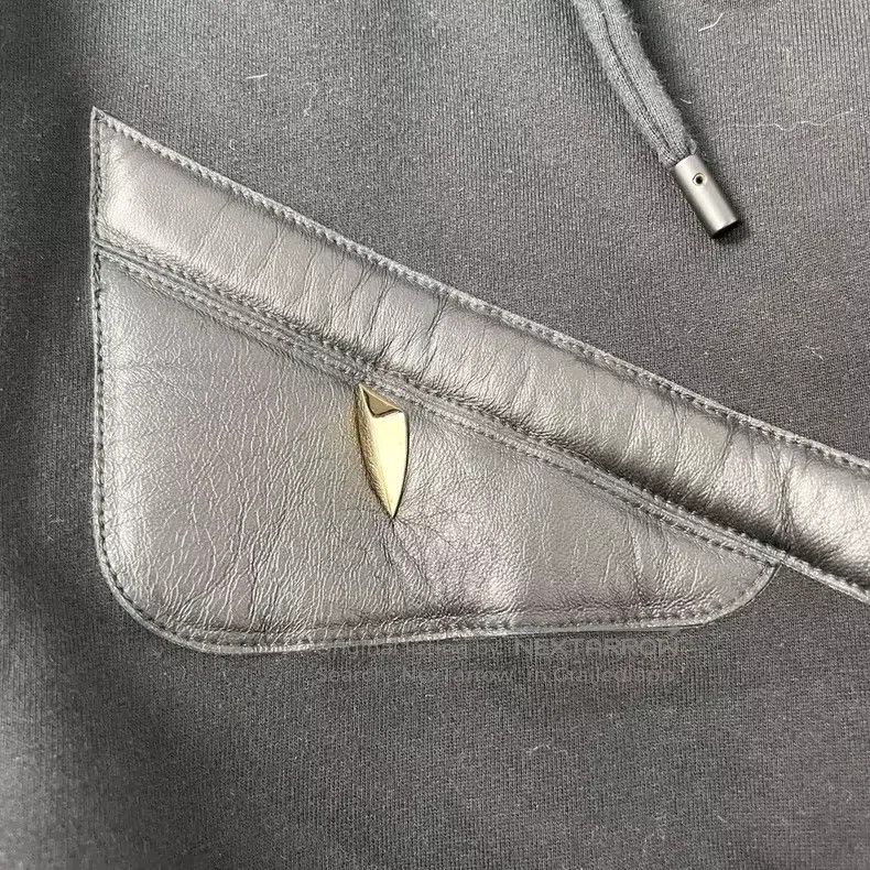 Fendi Fendi Black Monster Fleece-Lined Hoodie Size US L / EU 52-54 / 3 - 4 Thumbnail