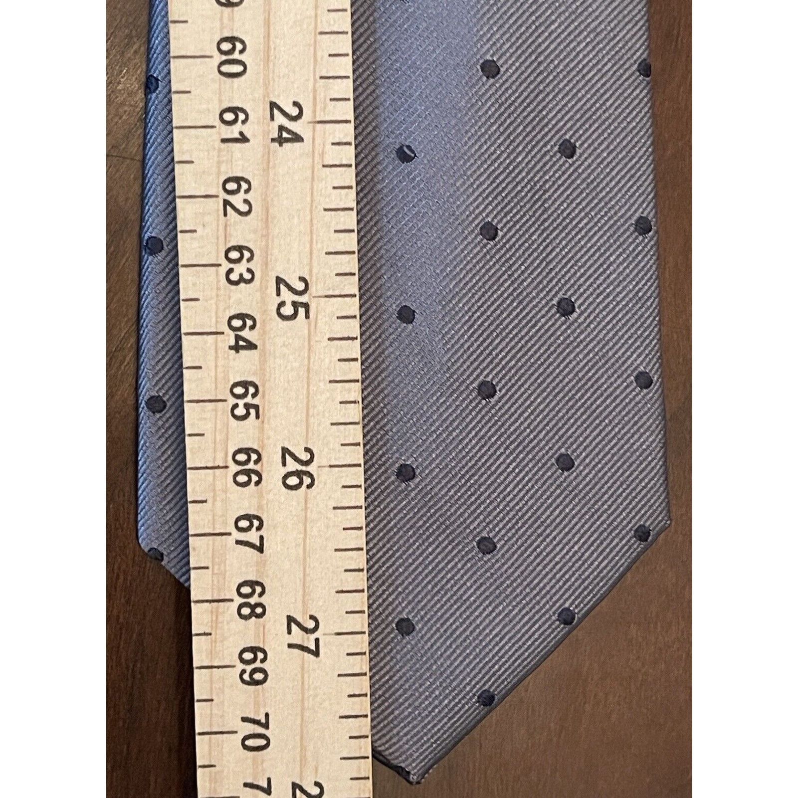 Covington Covington Gray Black Repp 100% Silk Made In China Size ONE SIZE - 5 Thumbnail