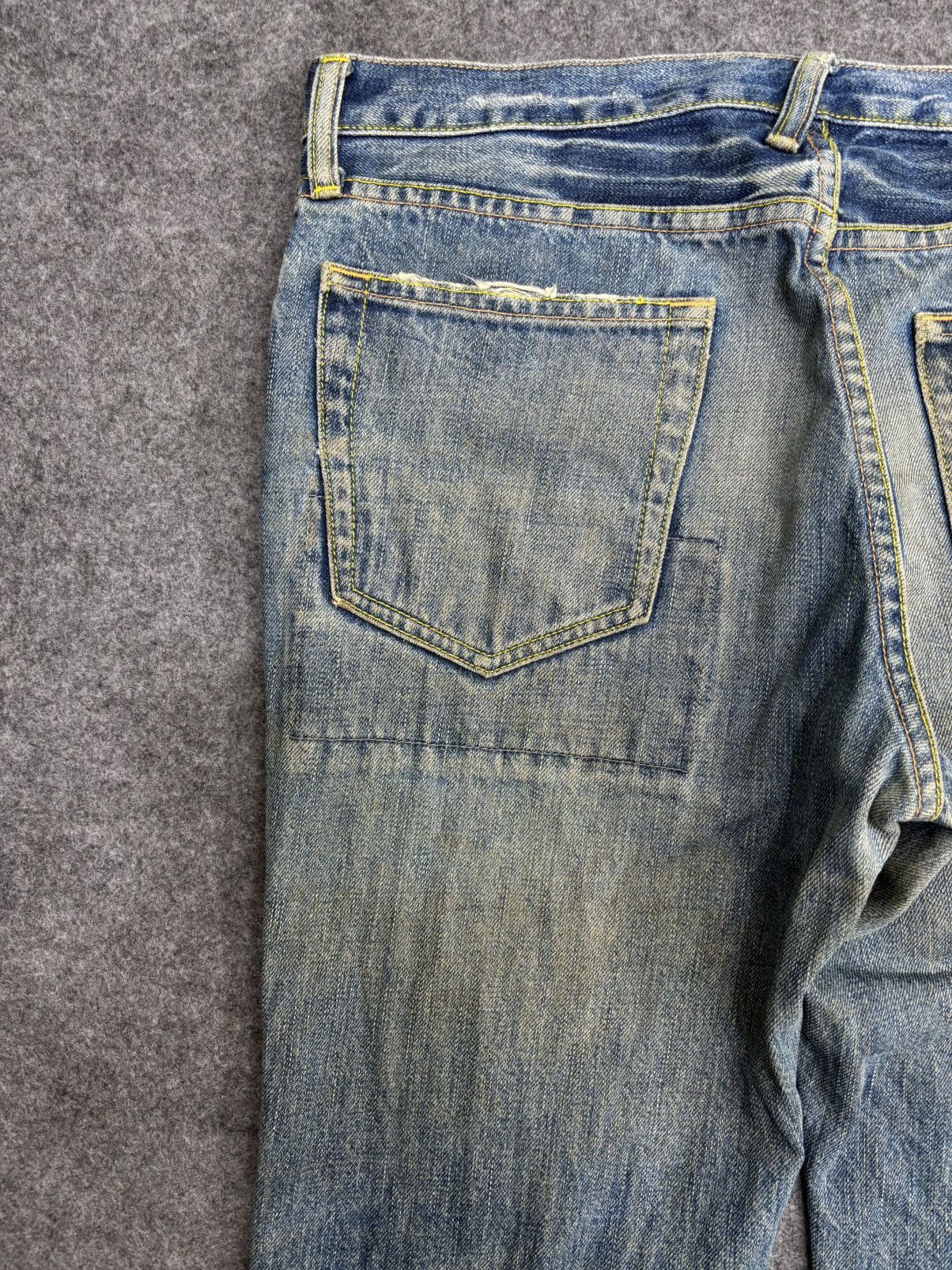 PPFM 💥PPFM Patchwork💥Archival Patchwork Distressed Denim F595 Size US 33 - 14 Thumbnail