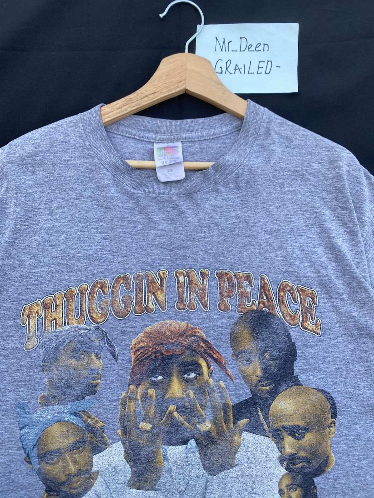 Rap Tees Vintage Tupac Shakur “Thuggin In Peace” Still I Rise Tee Size US L / EU 52-54 / 3 - 9 Thumbnail